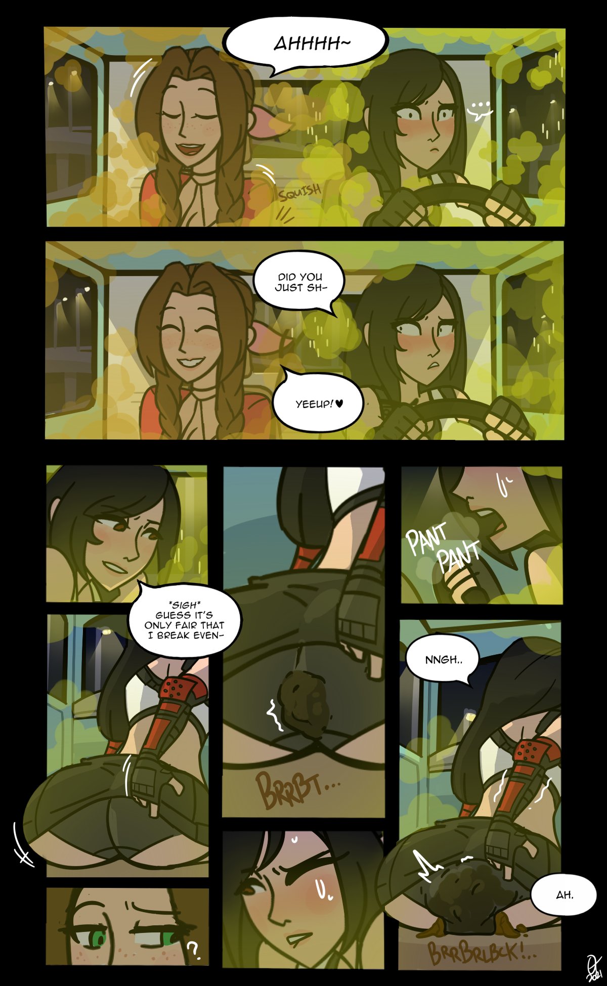 Aerith and Tifa Car "Accident" page 2 full