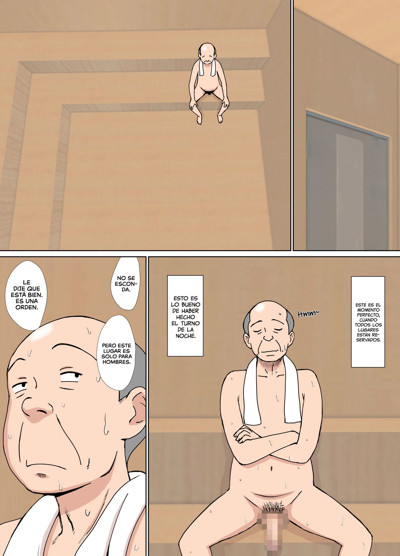 Iinari Tomodachi Mama o Sauna de Chichi Ijiri | Agarrando las tetas de la mamá de mi amigo en el sauna page 4 full
