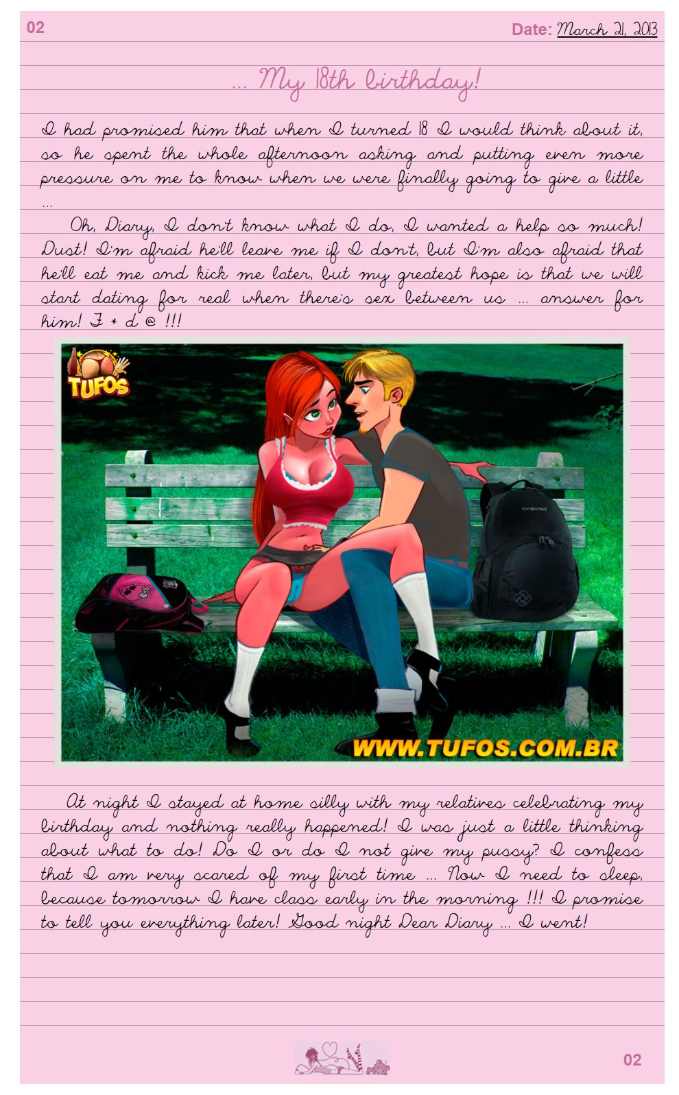 Leticia's Diary  - english page 3 full