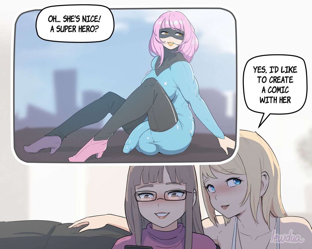 Nessie the Futanari Artist - Karen and Nessie page 7 full