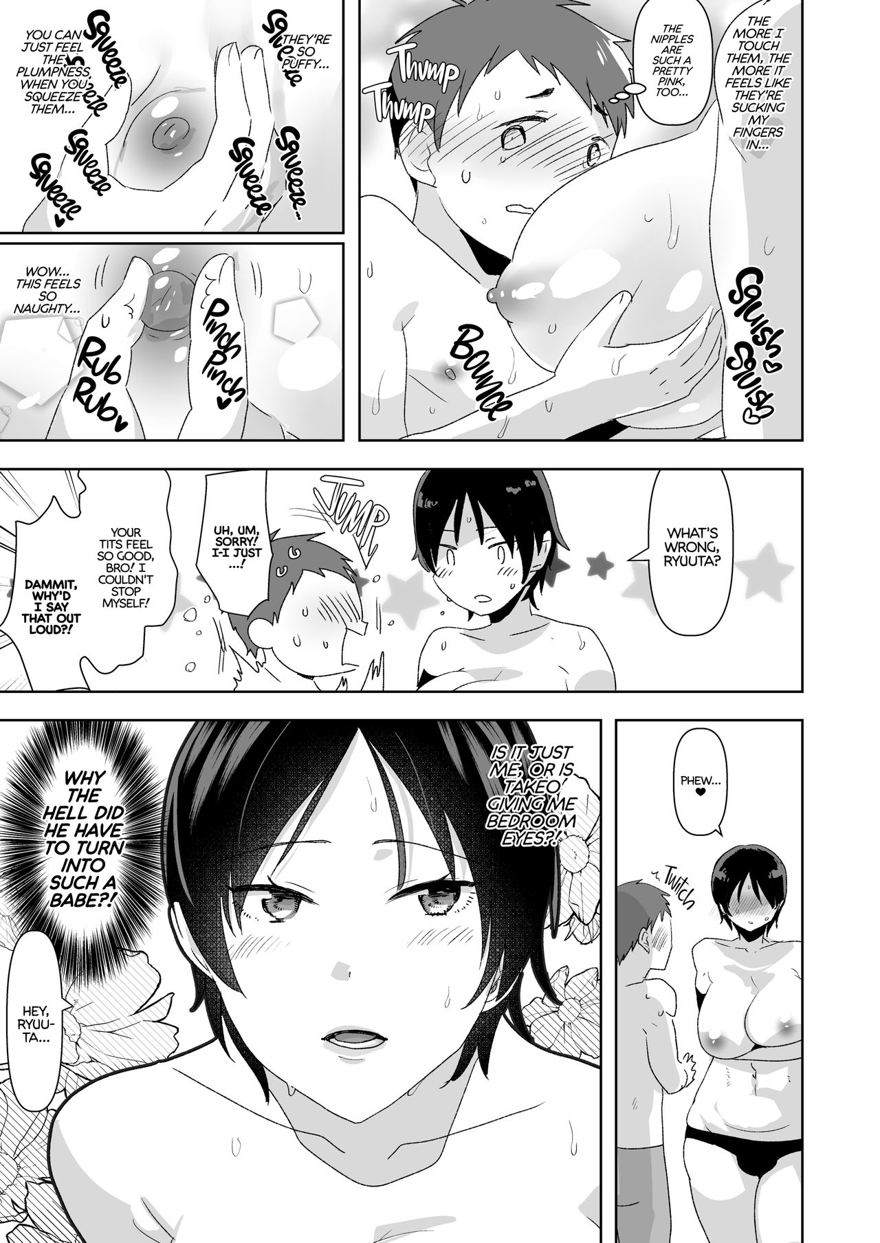 Nyotaika no Ecchi na Onee-san Pool no Onee-san Hen | Gender-Bent Bombshell Babe: Meeting My New "Big Sis" At The Pool page 7 full