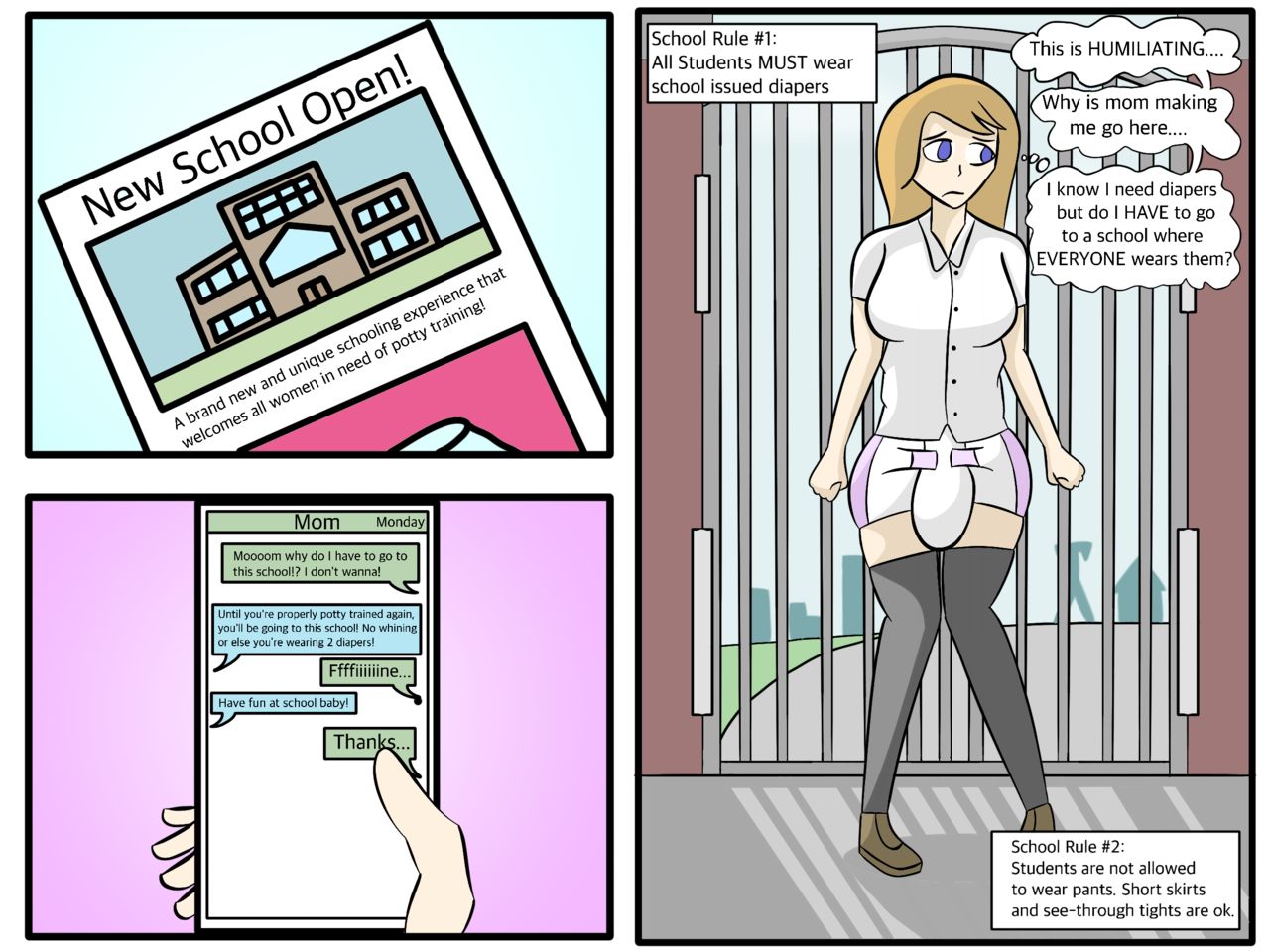 Diaper Girls Academy page 1 full