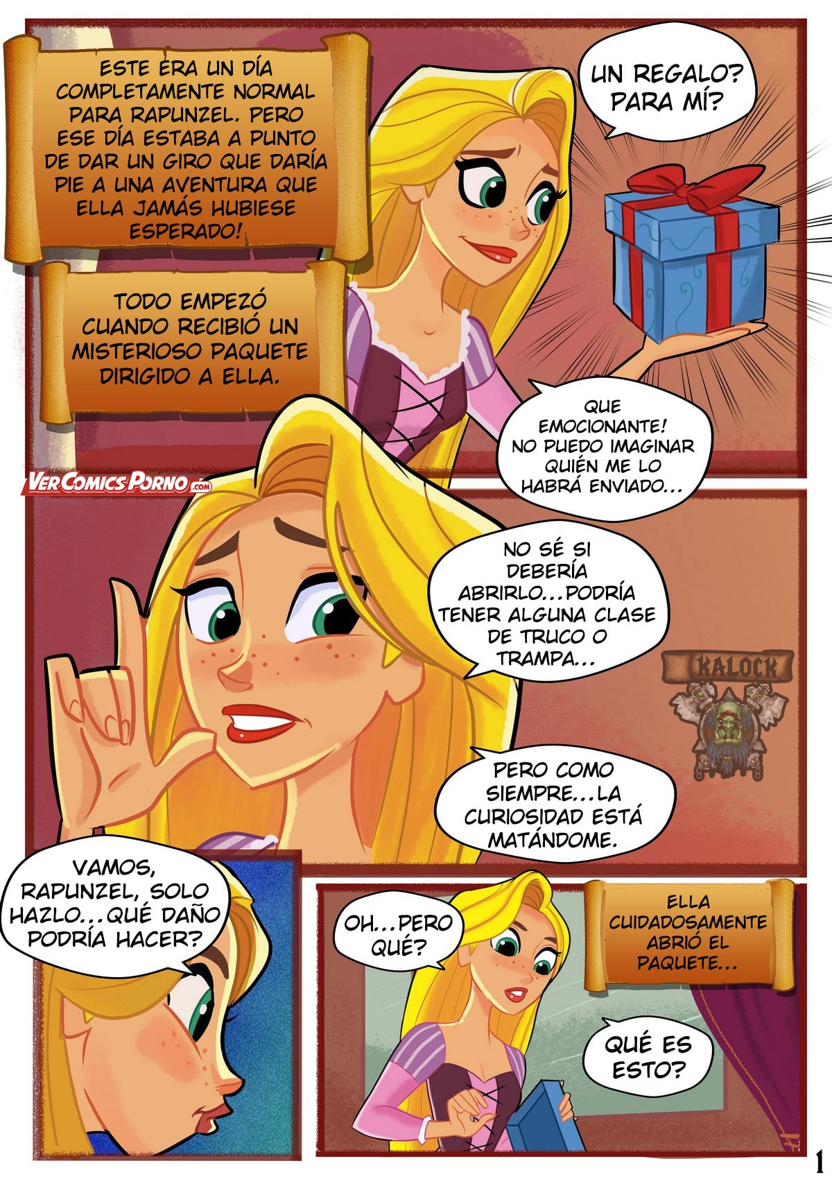 Tangled Comic page 1 full