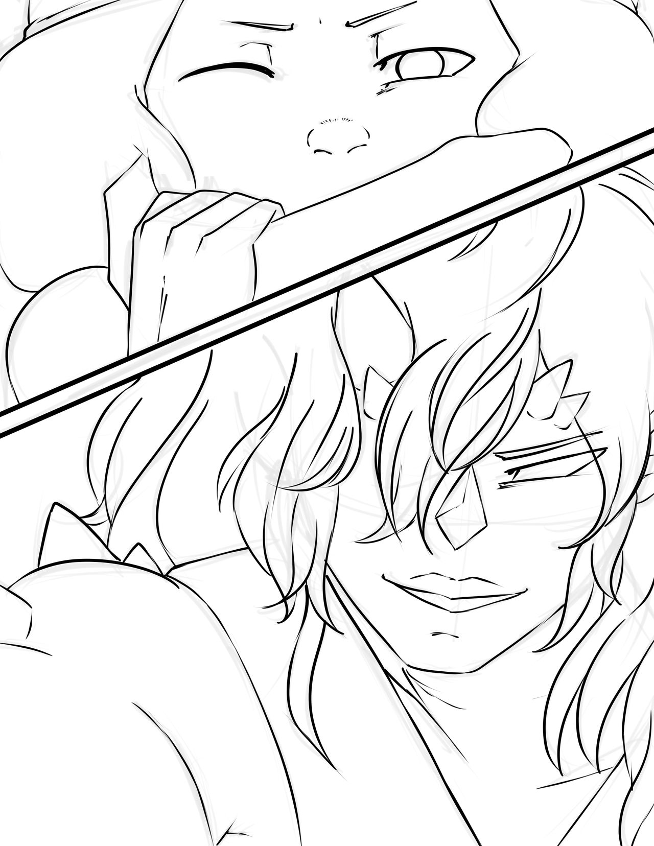 Ruby and Sapphire's Corruption wip page 1 full