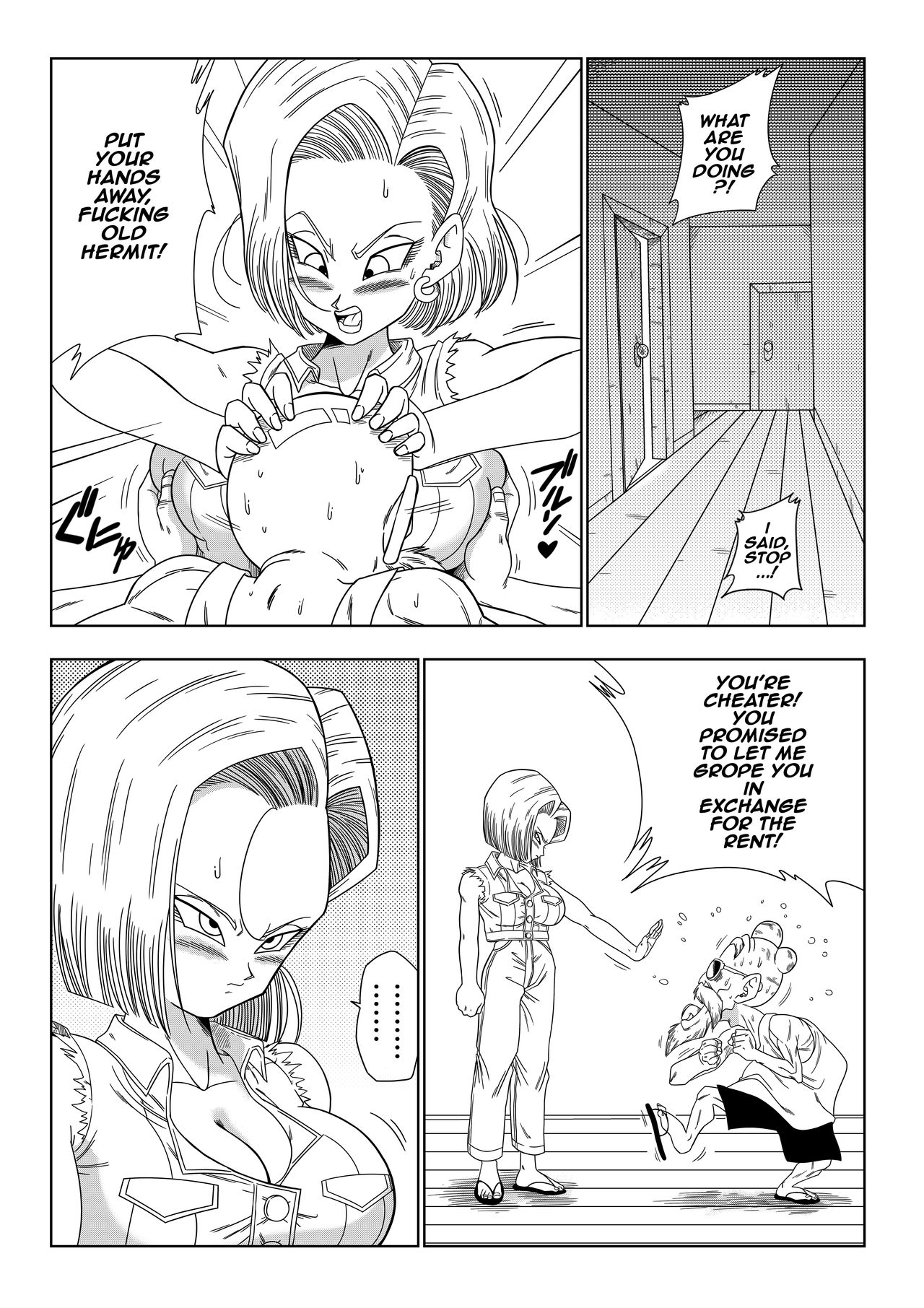 18-gou vs Kame Sennin | Android n18 VS Kamesennin page 5 full