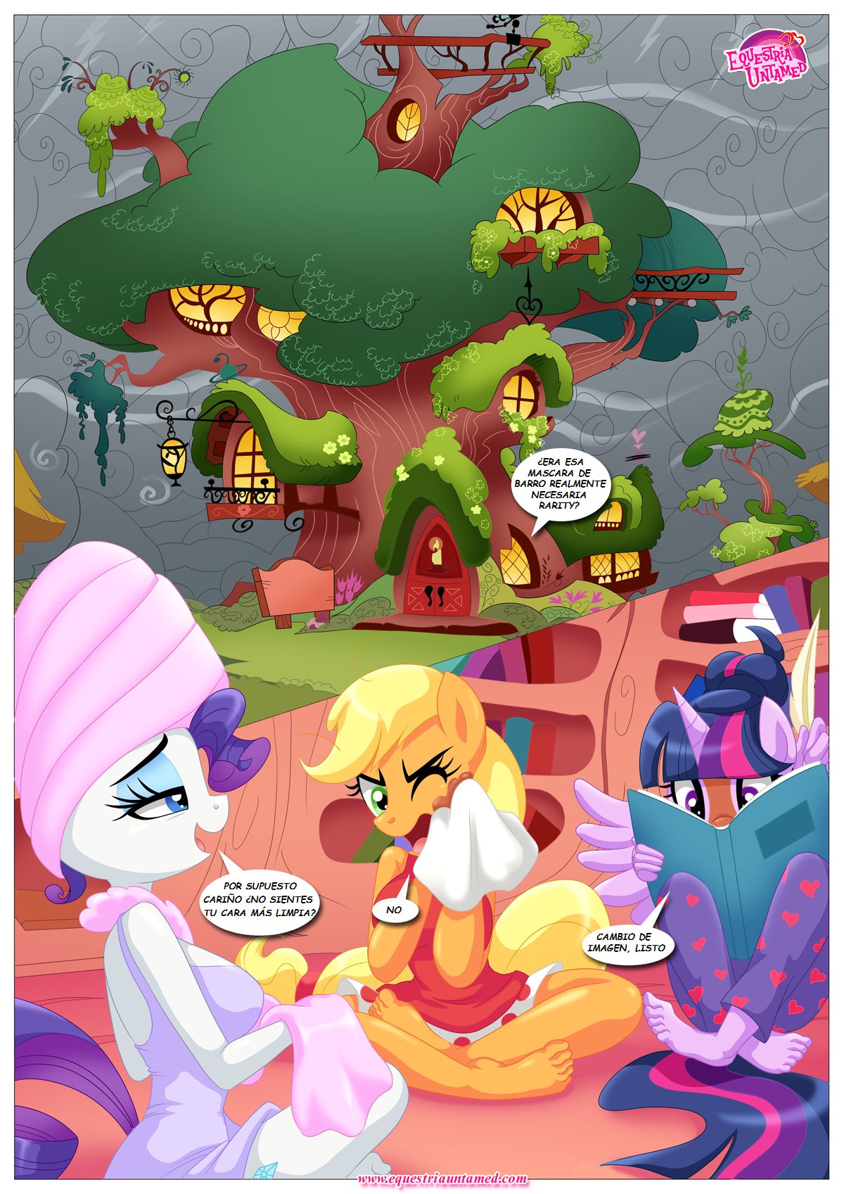 Pijamada Fuera de La Lista | My Little Pony page 2 full