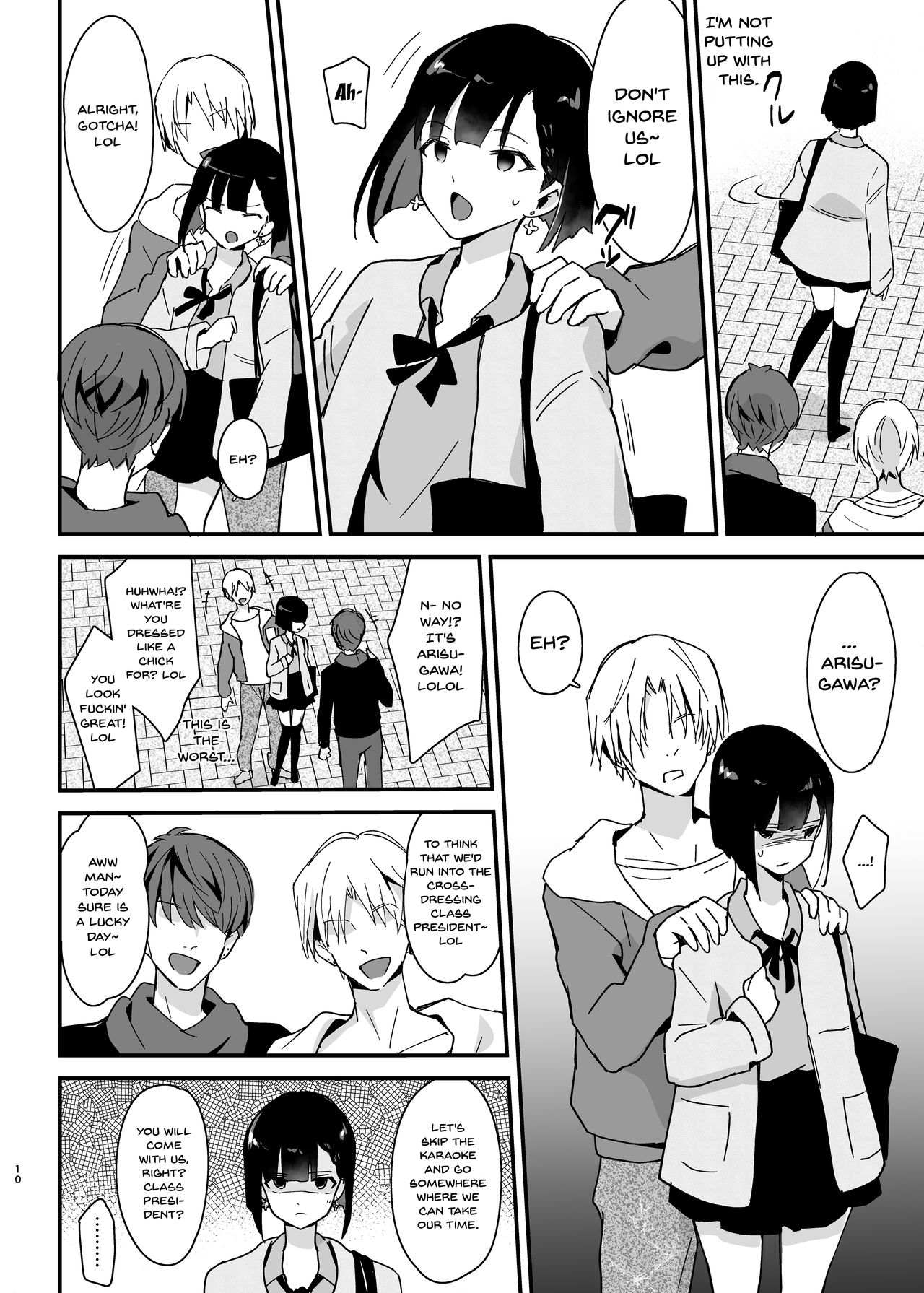 Iinchou wa Furyou Chinpo ni Otosareru | The Class President Falls To Delinquent Cock page 9 full