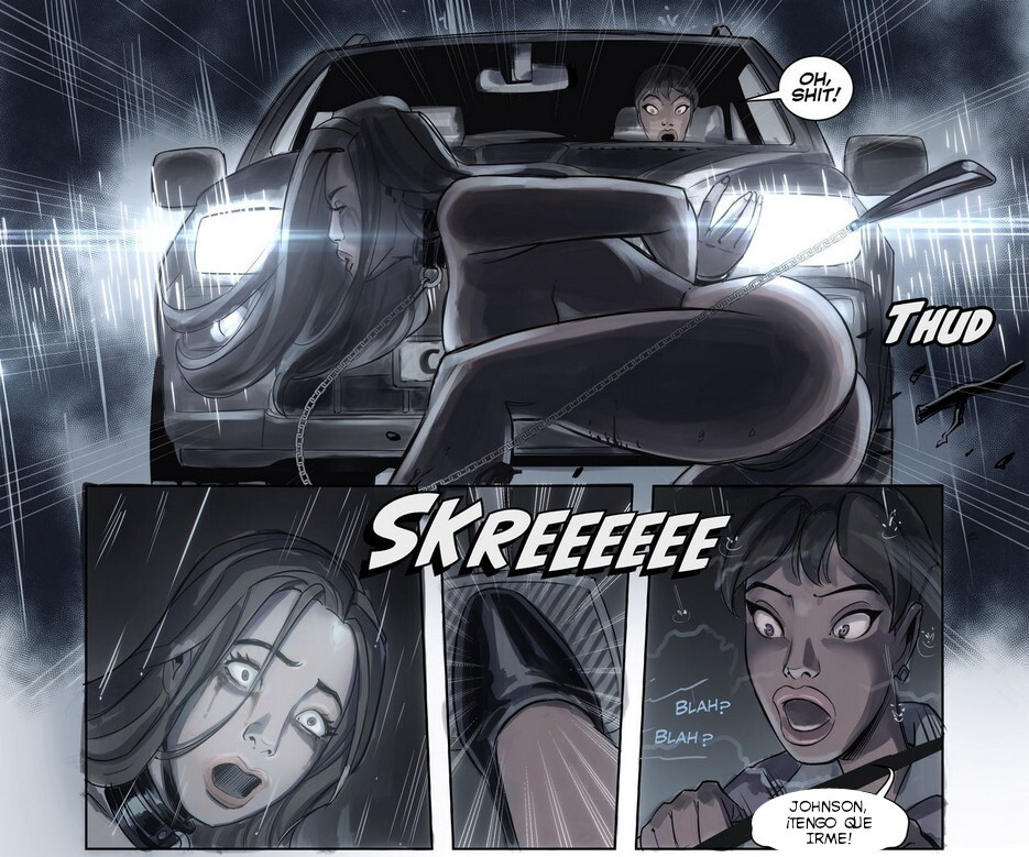 Violet White in Fled page 3 full