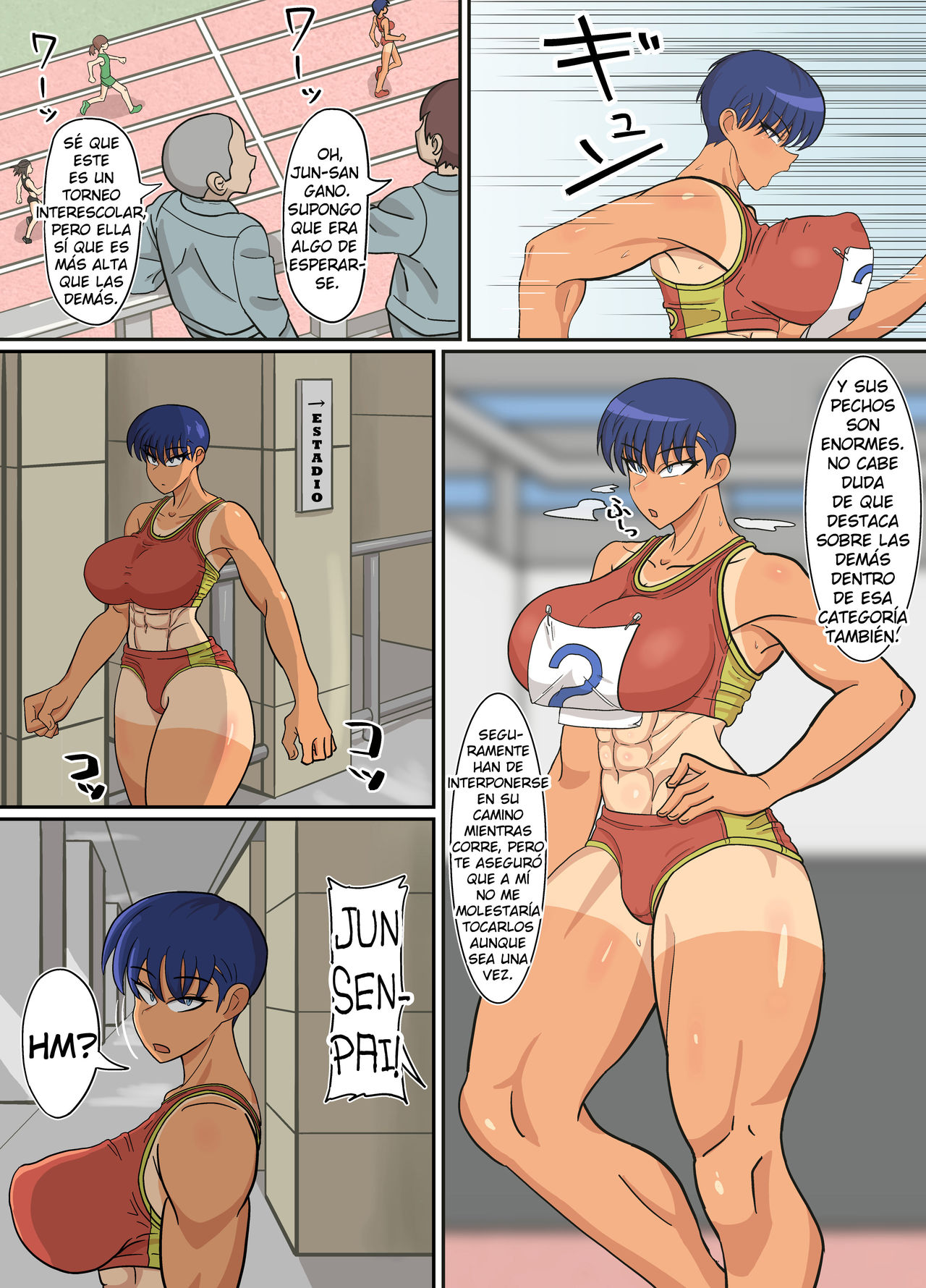 Jun-Senpai to Kusojari to | Jun-Senpai & el Mocoso de Mierda page 4 full