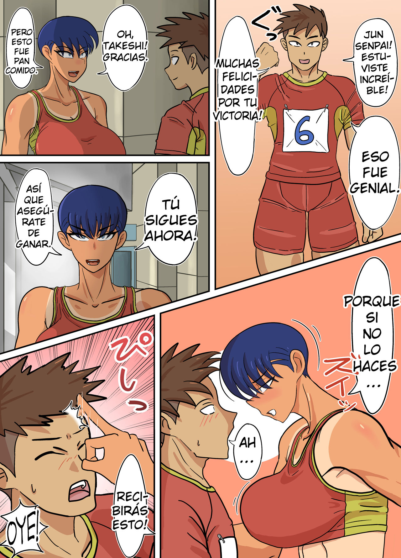 Jun-Senpai to Kusojari to | Jun-Senpai & el Mocoso de Mierda page 5 full