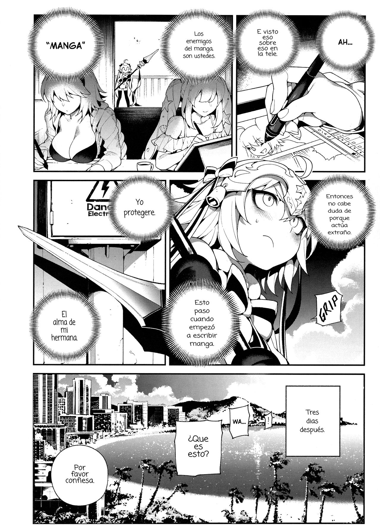 CHALDEA MANIA・Kuro & Shiro | CHALDEA MANIA・Black & White  Spanish page 6 full