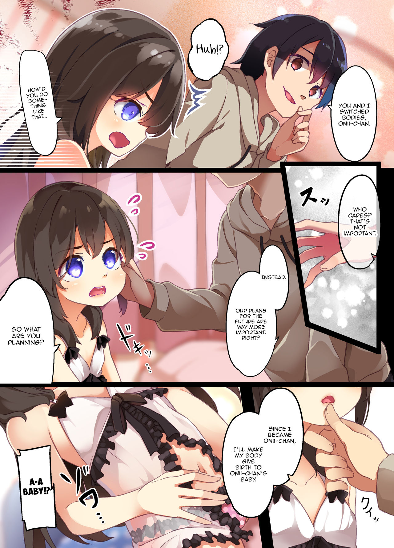 A Yandere Little Sister Wants to Be Impregnated by Her Big Brother, So She  Switches Bodies With Him and They Have Baby-Making Sex - Page 10 - IMHentai