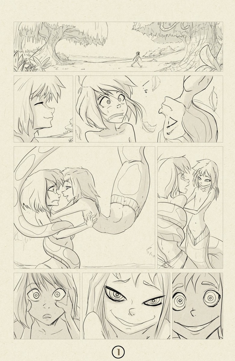 Mowgli & Naga Boy page 1 full