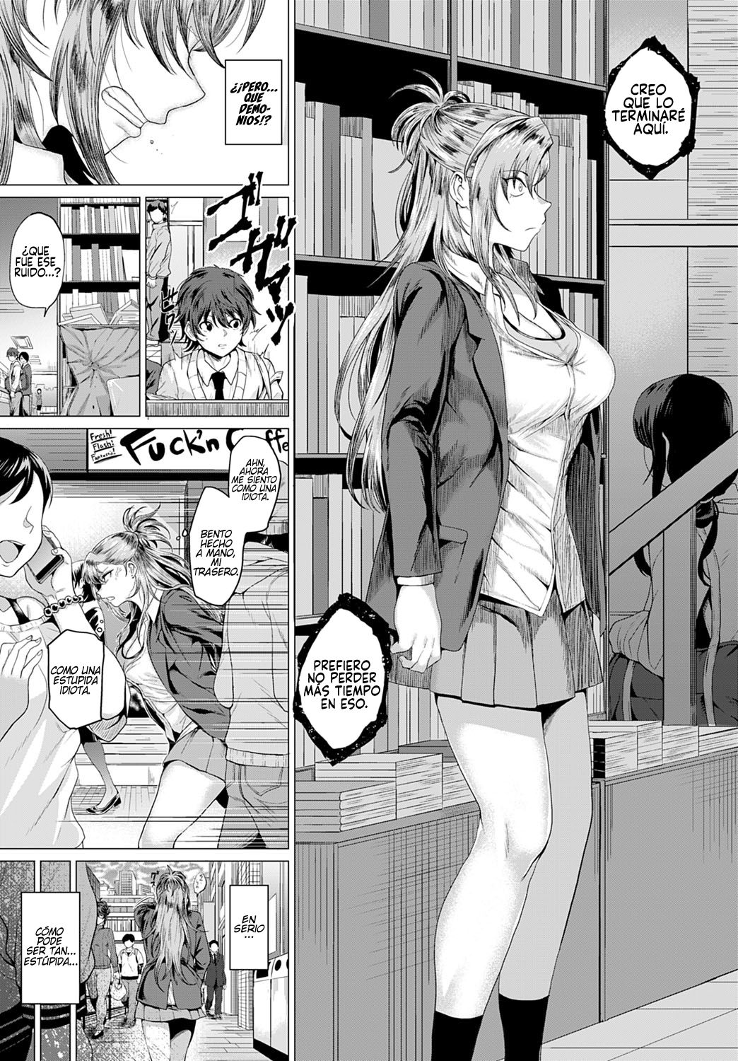 Boku to Furyou to Okujou de | En la azotea, con la delincuente. page 9 full