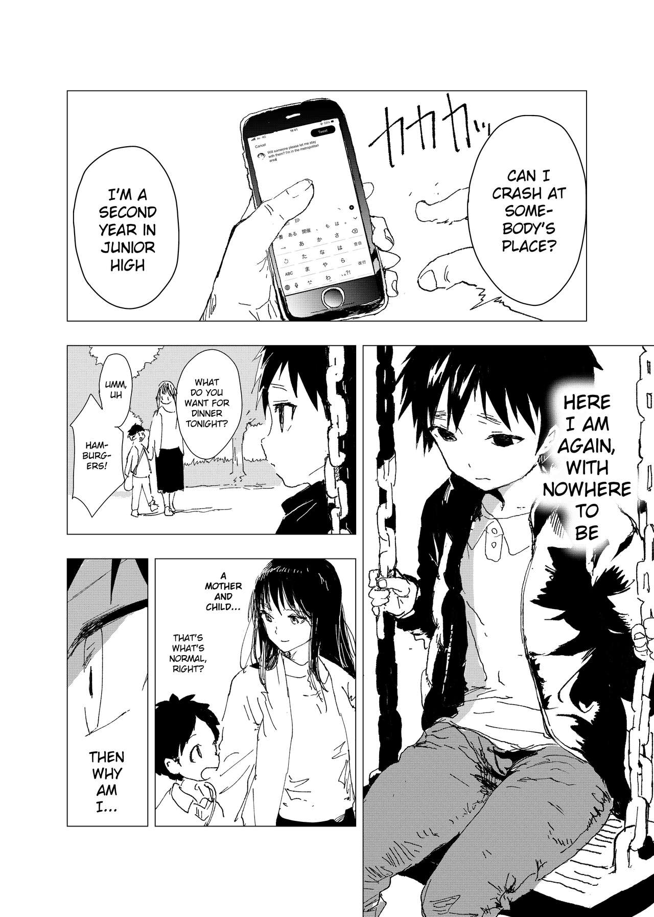 Ibasho ga Nainode Kami-machi Shite Mita Suterareta Shounen no Eromanga | A dirty manga about a boy who got abandoned and is waiting for someone to save him page 4 full