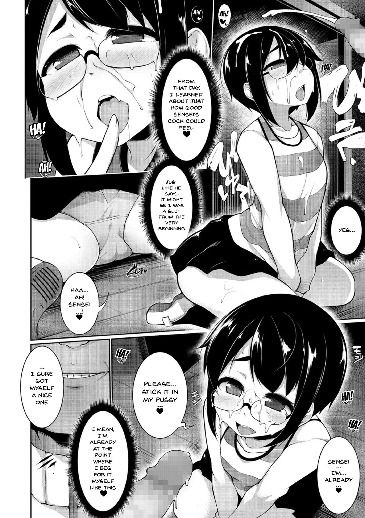 Megane Loli Choukyou Jugyou!! ~Otonashii Megane Lolikko ni Muriyari Dekachin Sounyuu~ | The Loli In Glasses' Training Lesson!! ~Force Fucking a Timid Glasses Wearing Loli With My Big Cock~ page 9 full