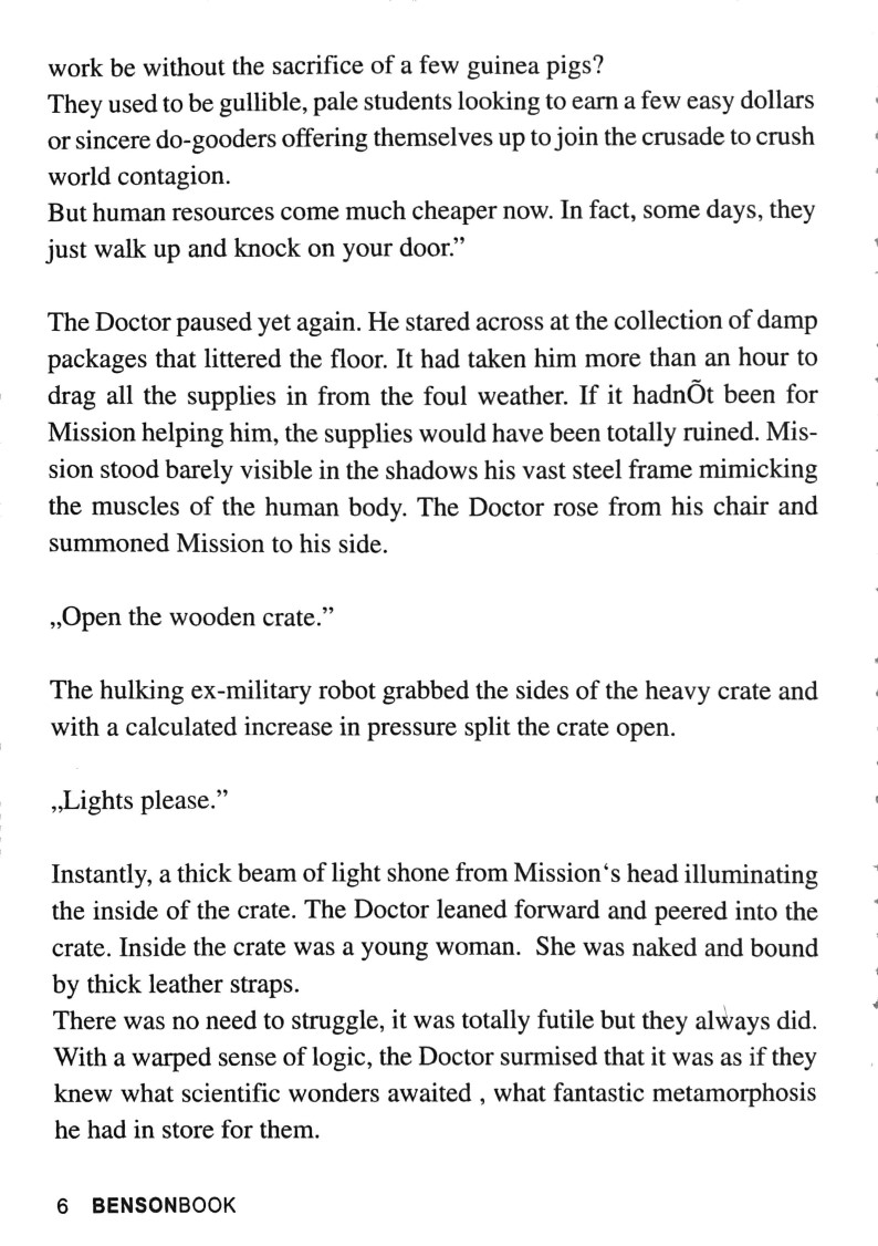 BensonBook No. 5 - In the Claws of the Sex Robots DV8 page 6 full