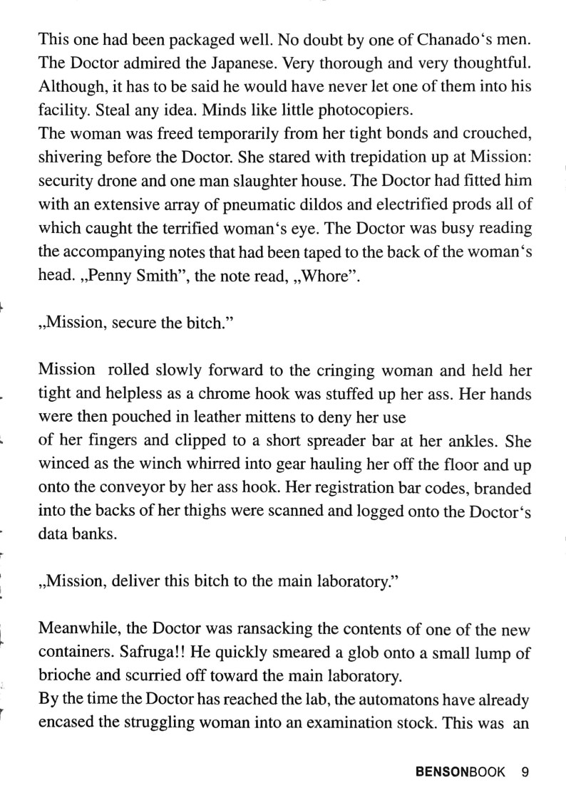 BensonBook No. 5 - In the Claws of the Sex Robots DV8 page 9 full