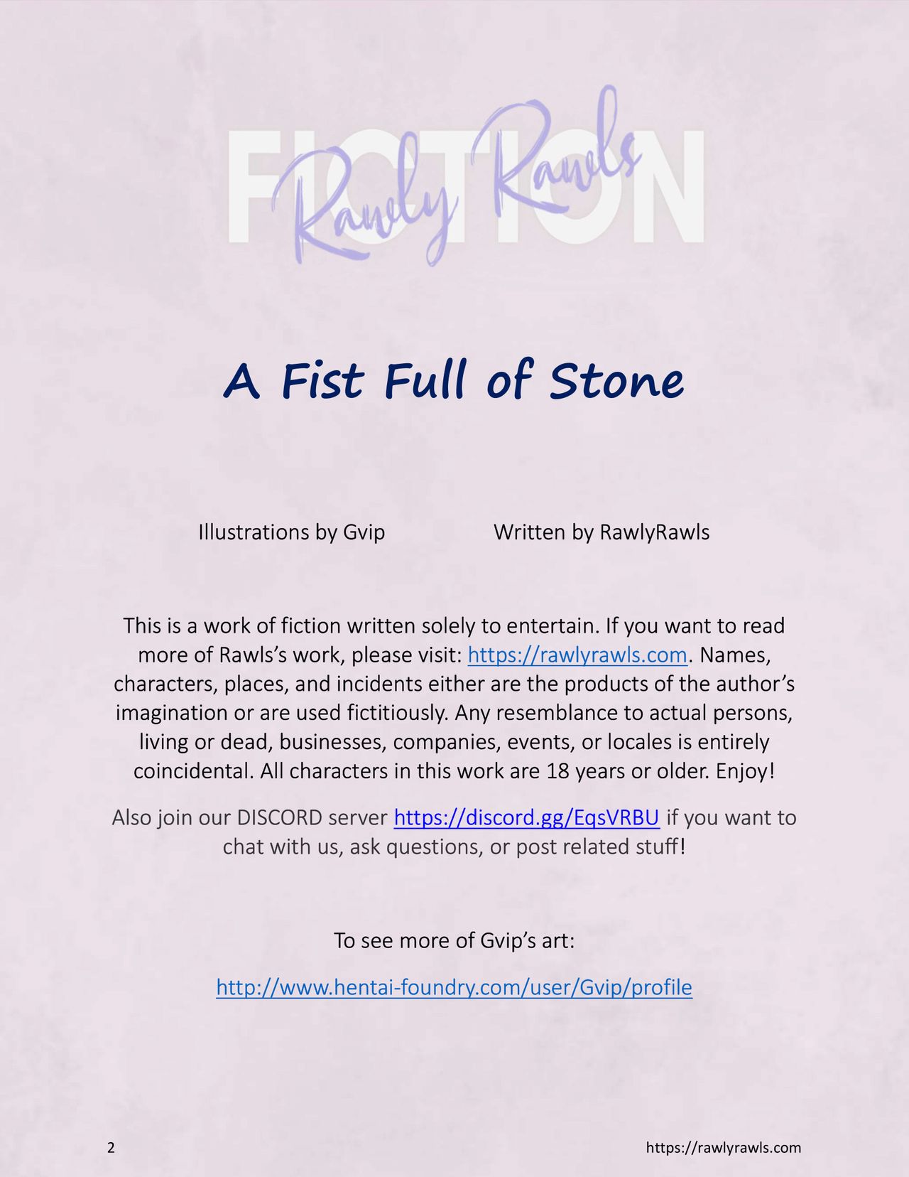 A Fist Full of Stone page 2 full