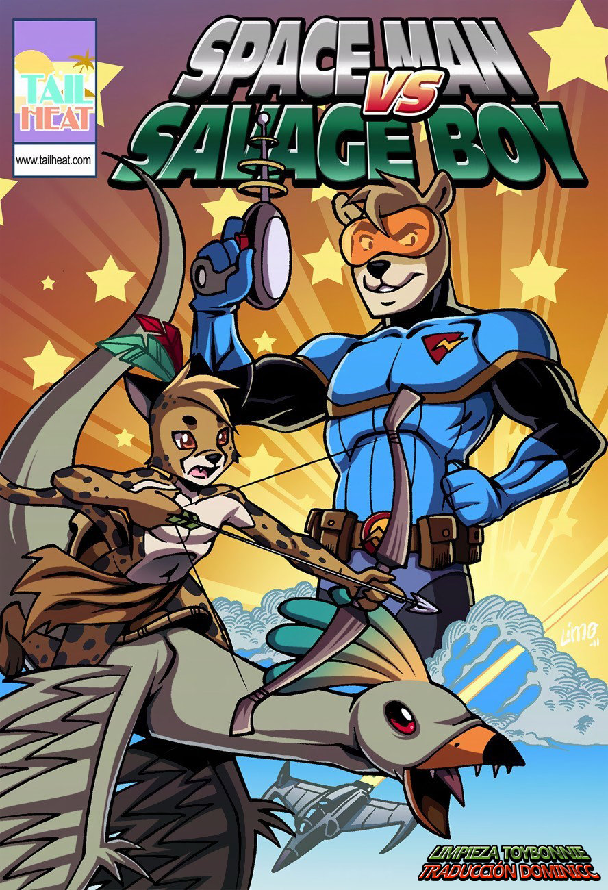 Space Man vs Savage Boy page 1 full