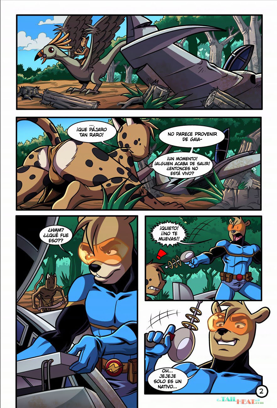 Space Man vs Savage Boy page 3 full