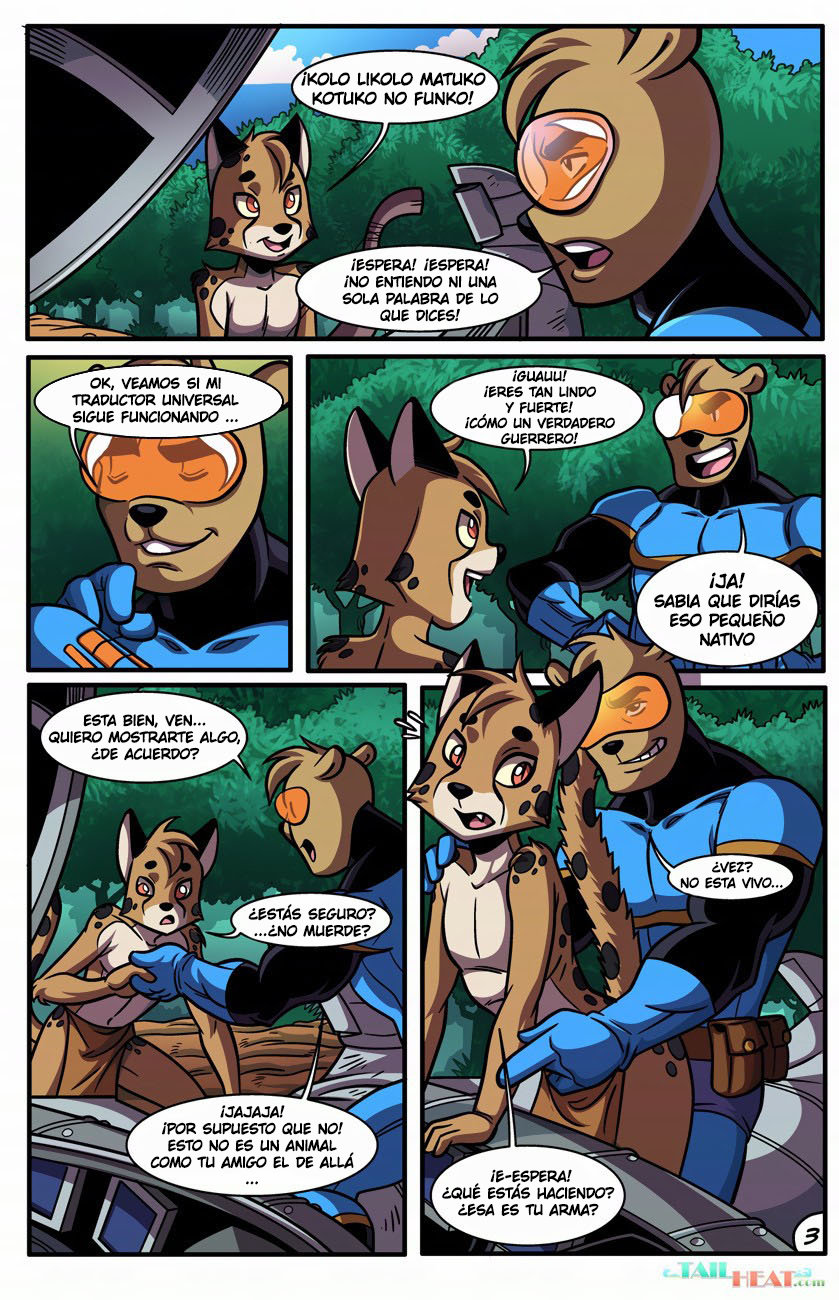 Space Man vs Savage Boy page 4 full