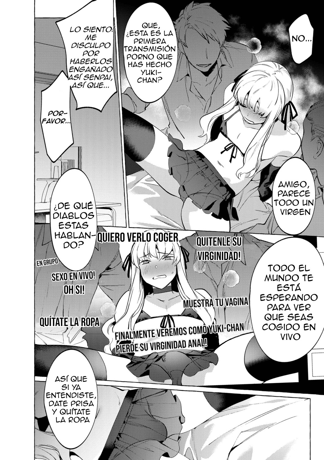 Josou Shojo Soushitsu Haishin | Trap perdiendo su virginidad anal en vivo page 9 full