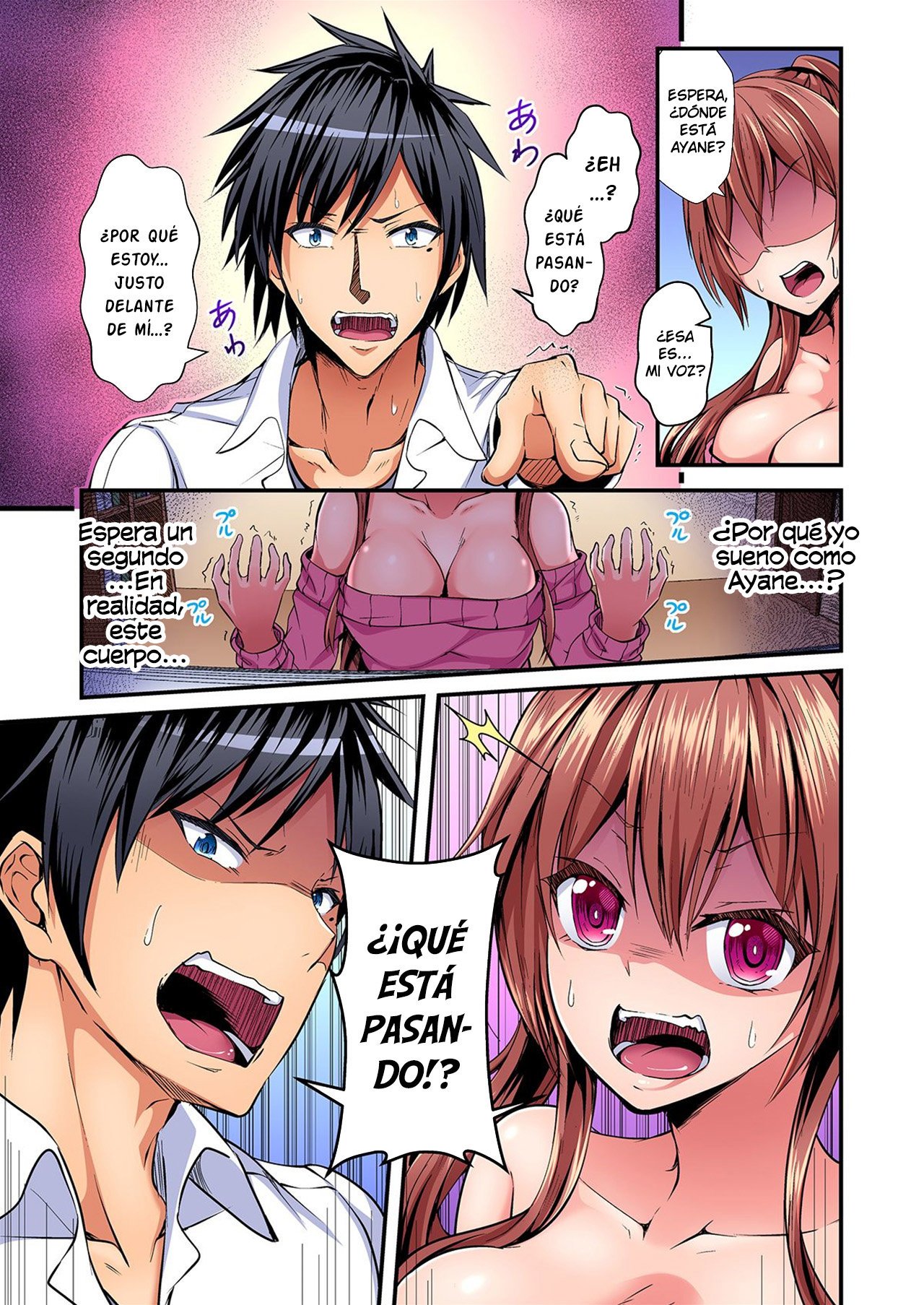 Irekawatte Dotabata Ecchi! ~Aya-nee no Binkan na Karada ni Ore wa Taerarenai | Switch bodies and have noisy sex! I can't stand Ayanee's sensitive body 1-6 page 6 full
