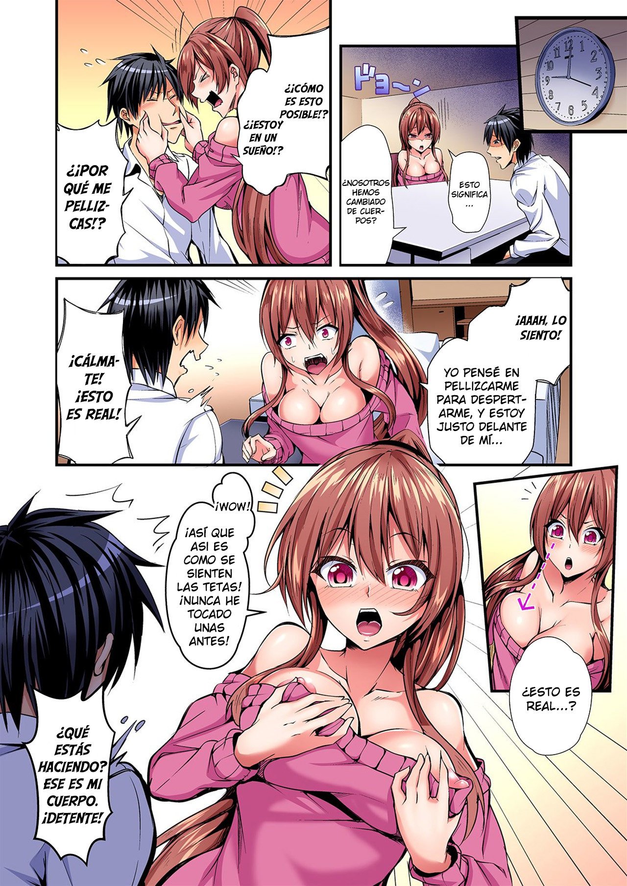 Irekawatte Dotabata Ecchi! ~Aya-nee no Binkan na Karada ni Ore wa Taerarenai | Switch bodies and have noisy sex! I can't stand Ayanee's sensitive body 1-6 page 7 full