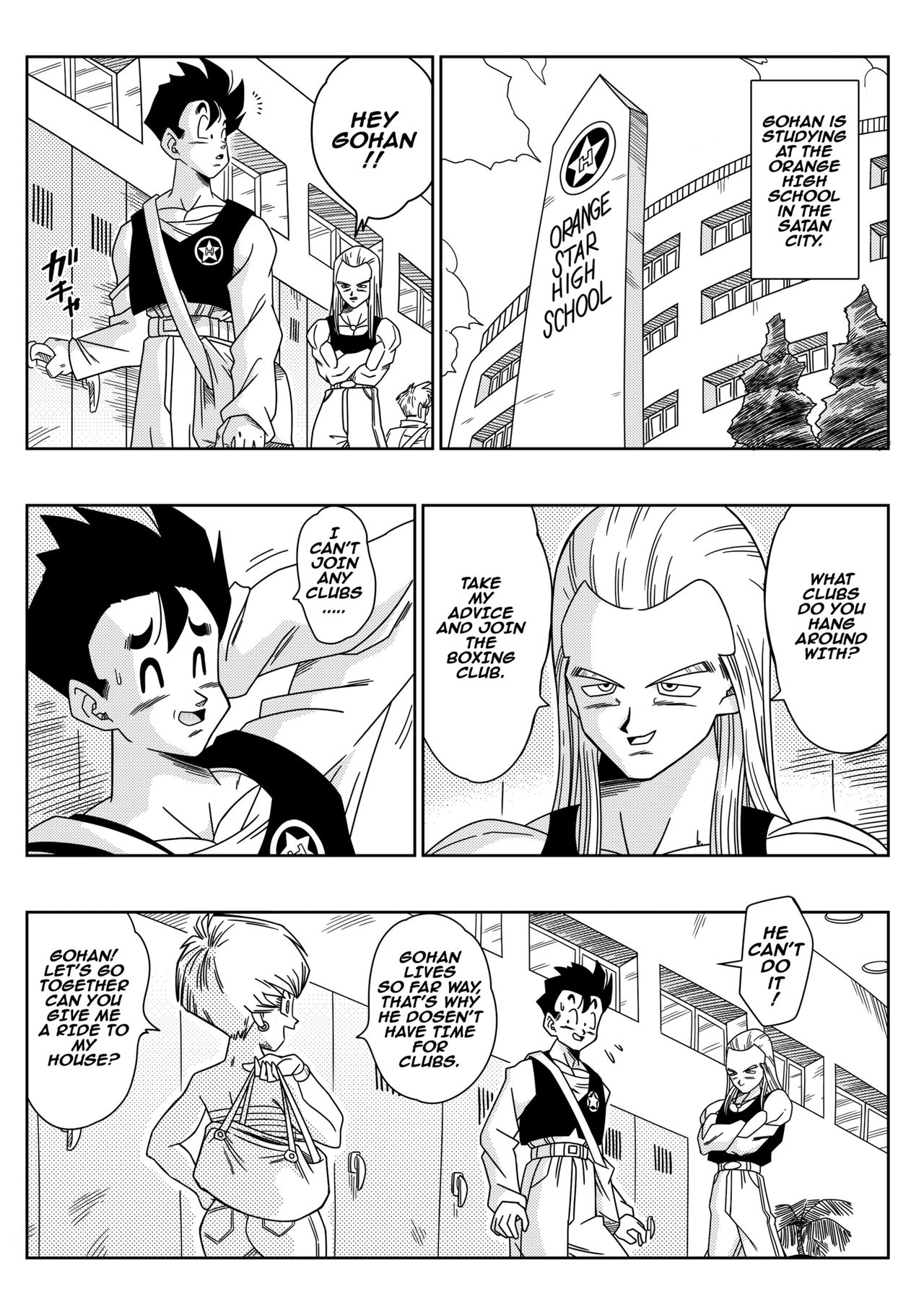 LOVE TRIANGLE Z PART 1 - Gohan Meets Erasa "Let's Make A Lot Of Sex, OK? page 3 full