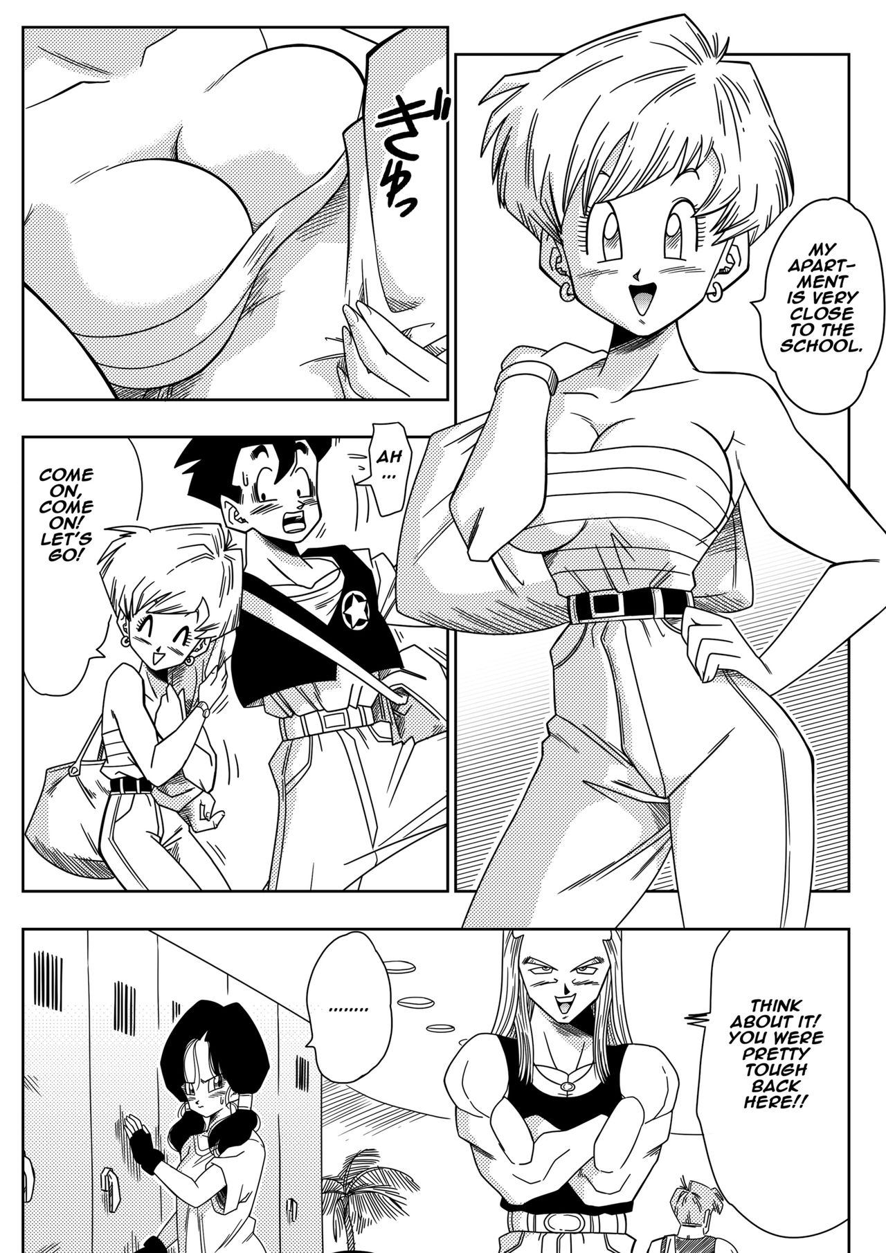 LOVE TRIANGLE Z PART 1 - Gohan Meets Erasa "Let's Make A Lot Of Sex, OK? page 4 full