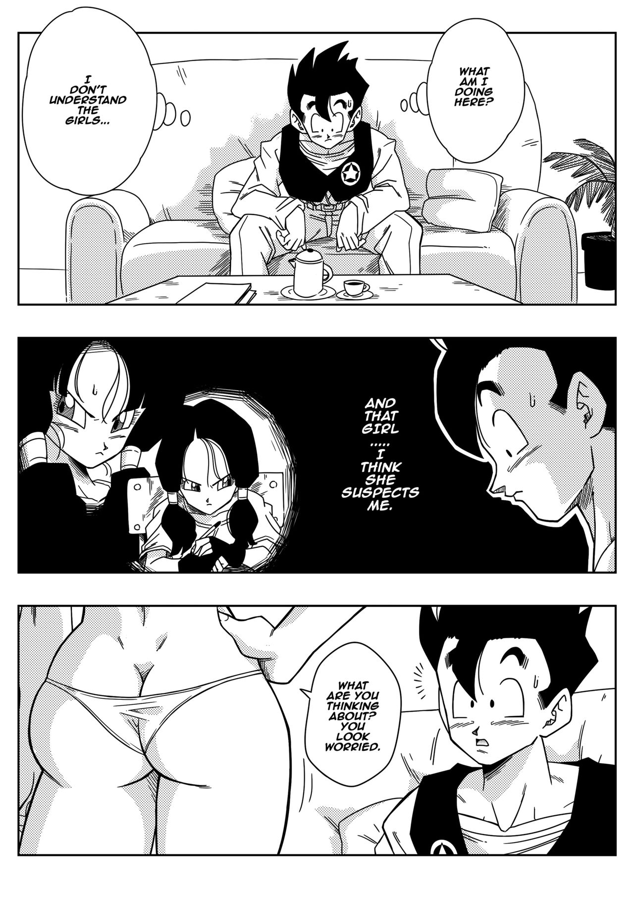 LOVE TRIANGLE Z PART 1 - Gohan Meets Erasa "Let's Make A Lot Of Sex, OK? page 6 full
