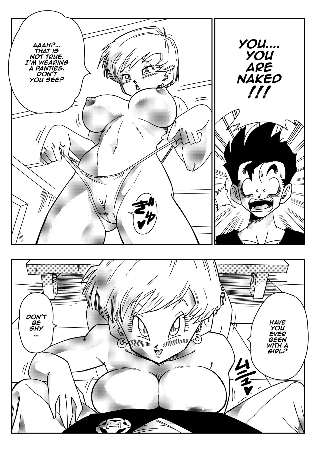 LOVE TRIANGLE Z PART 1 - Gohan Meets Erasa "Let's Make A Lot Of Sex, OK? page 8 full