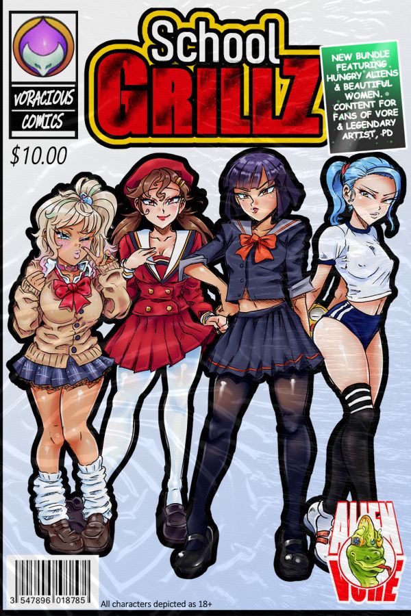 Voracious Comic's School Grillz Menu bundle! page 1 full
