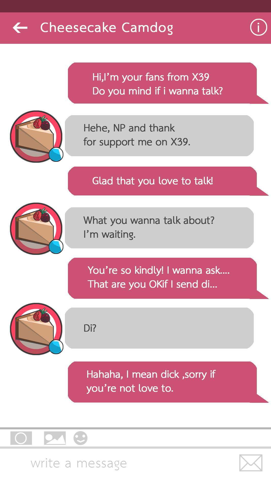 Message to Cheesecake page 3 full