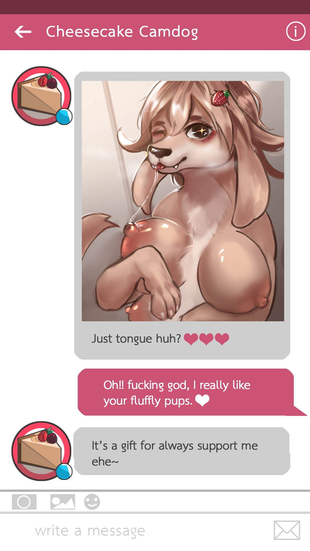 Message to Cheesecake page 7 full