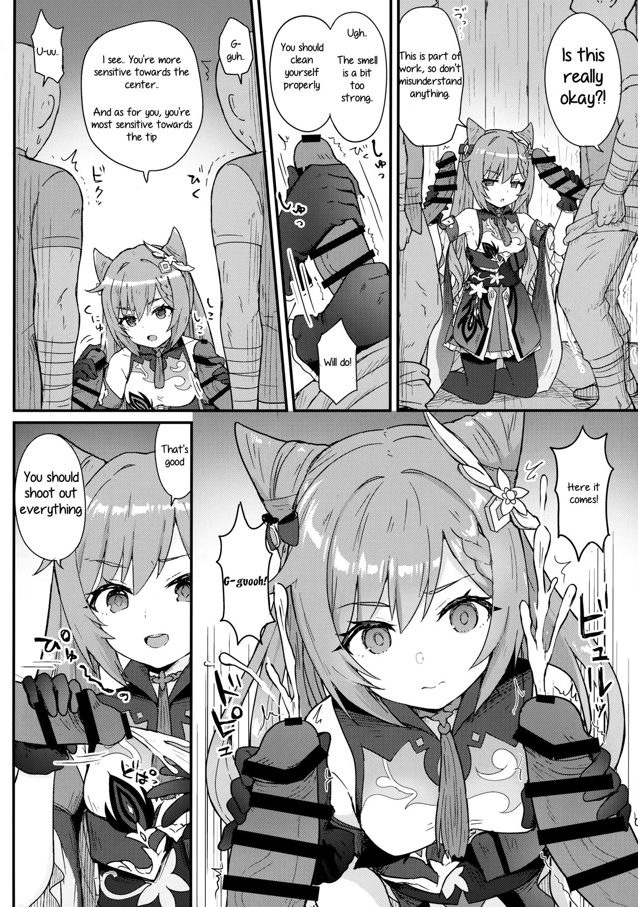Keqing-chan ga Buka o Shigoki Makuru Hon page 5 full