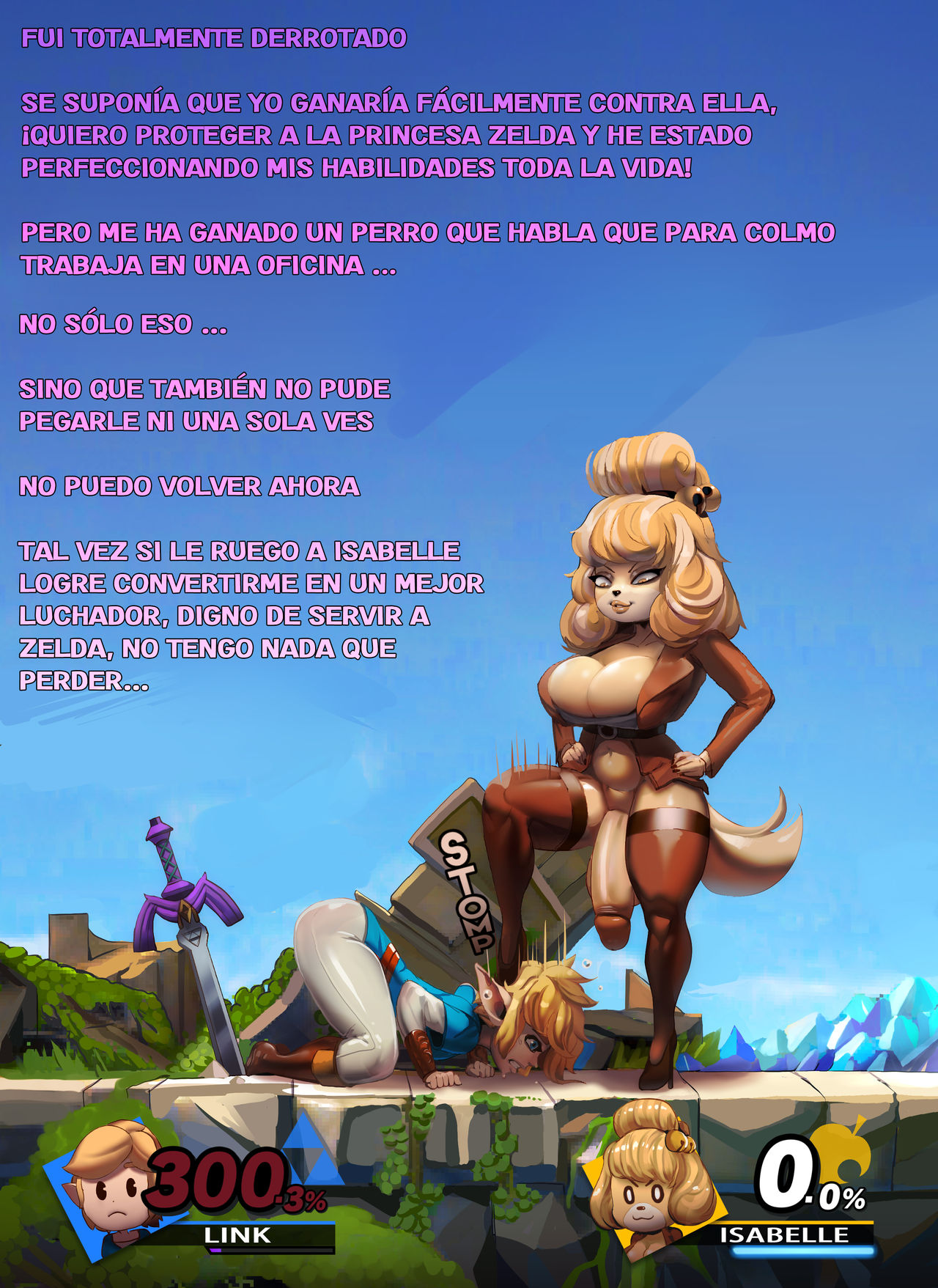 Imagine getting dominated by a low tier character in smash page 1 full