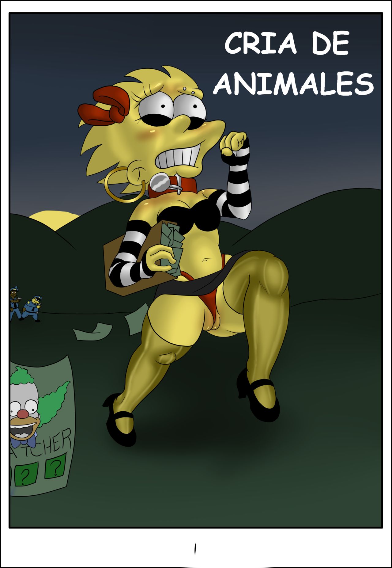 Simpsons xxx - Cria de animales page 1 full