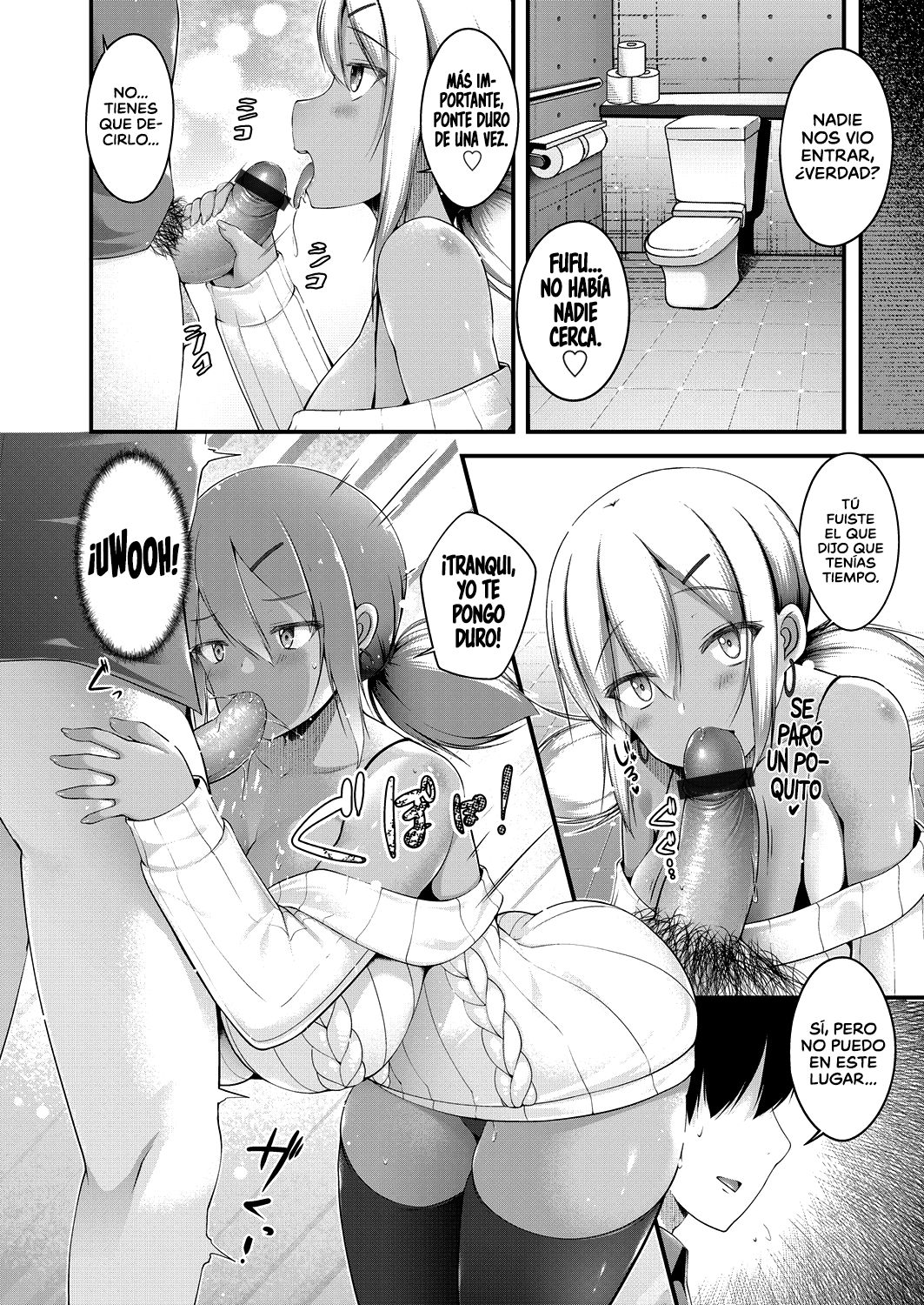 Kuro Gyaru JK na Imouto to Tamokuteki Toile de Papakatsu shite shimatta Hanashi | La historia de mi hermana menor  y su sugar daddy  en un baño público page 6 full