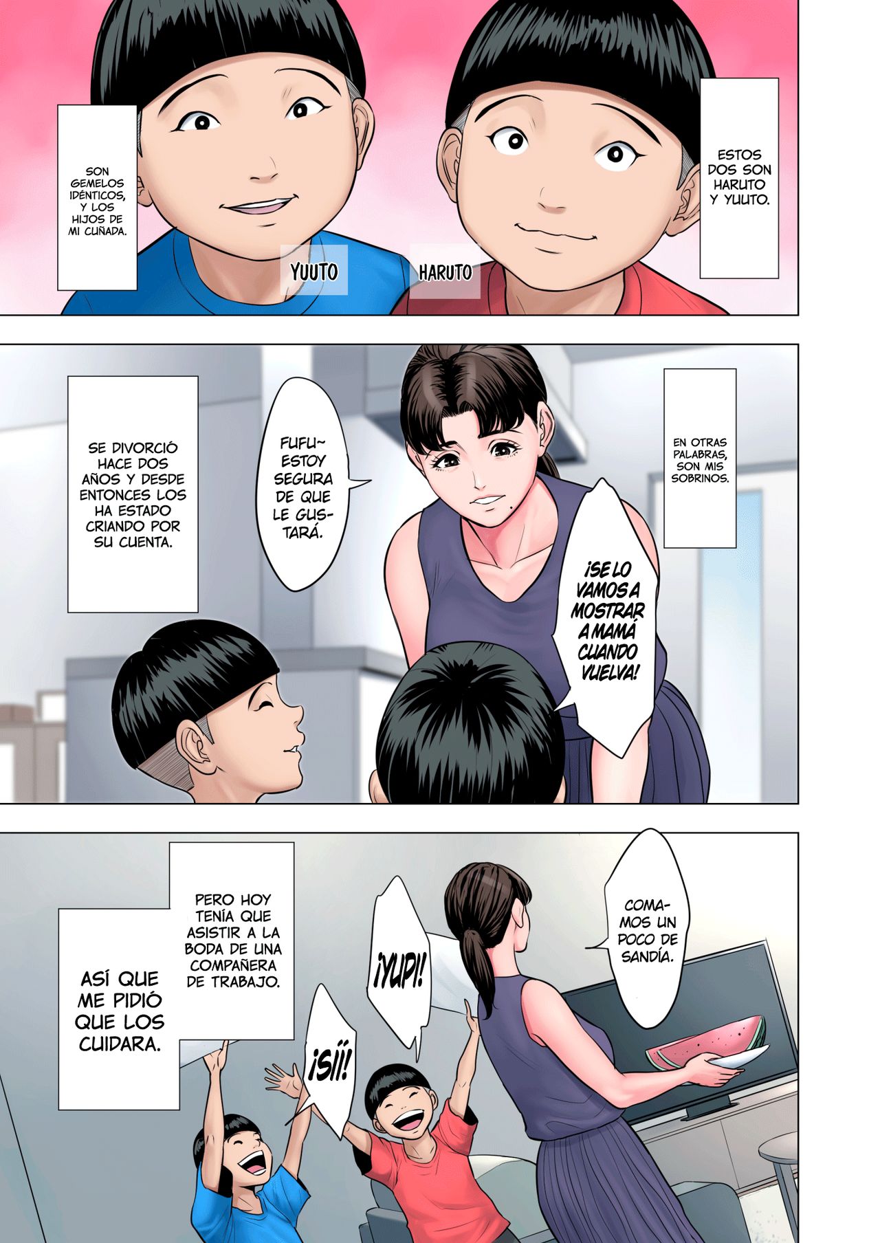 Futago no Oi no Oba Koukou | Los Muy Cariñosos Sobrinos Gemelos de la Tía page 3 full