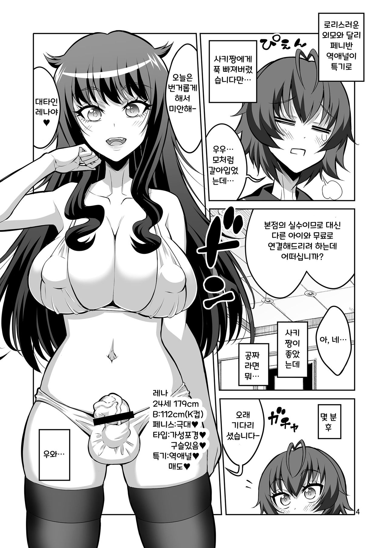 Gyaku Anal Fuuzoku de Futanarijou ni Mesuochi Saserarechatta Otokonoko | 역애널 풍속에서 후타나리 누님에게 암컷타락당해버린 낭자애 page 3 full