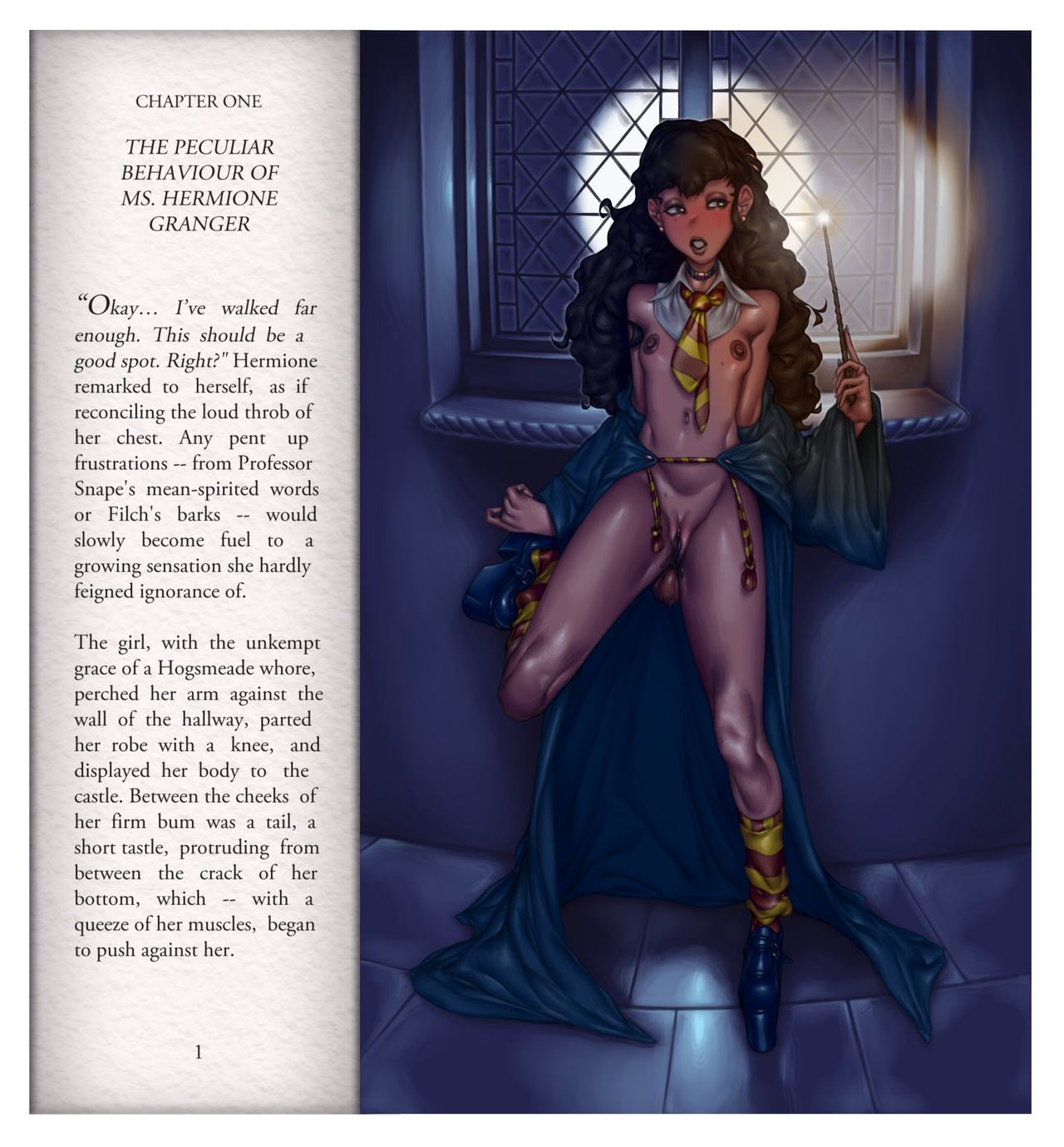 Hermione Granger and The Buttplug of Poor Behaviour - 5 image set page 1 full