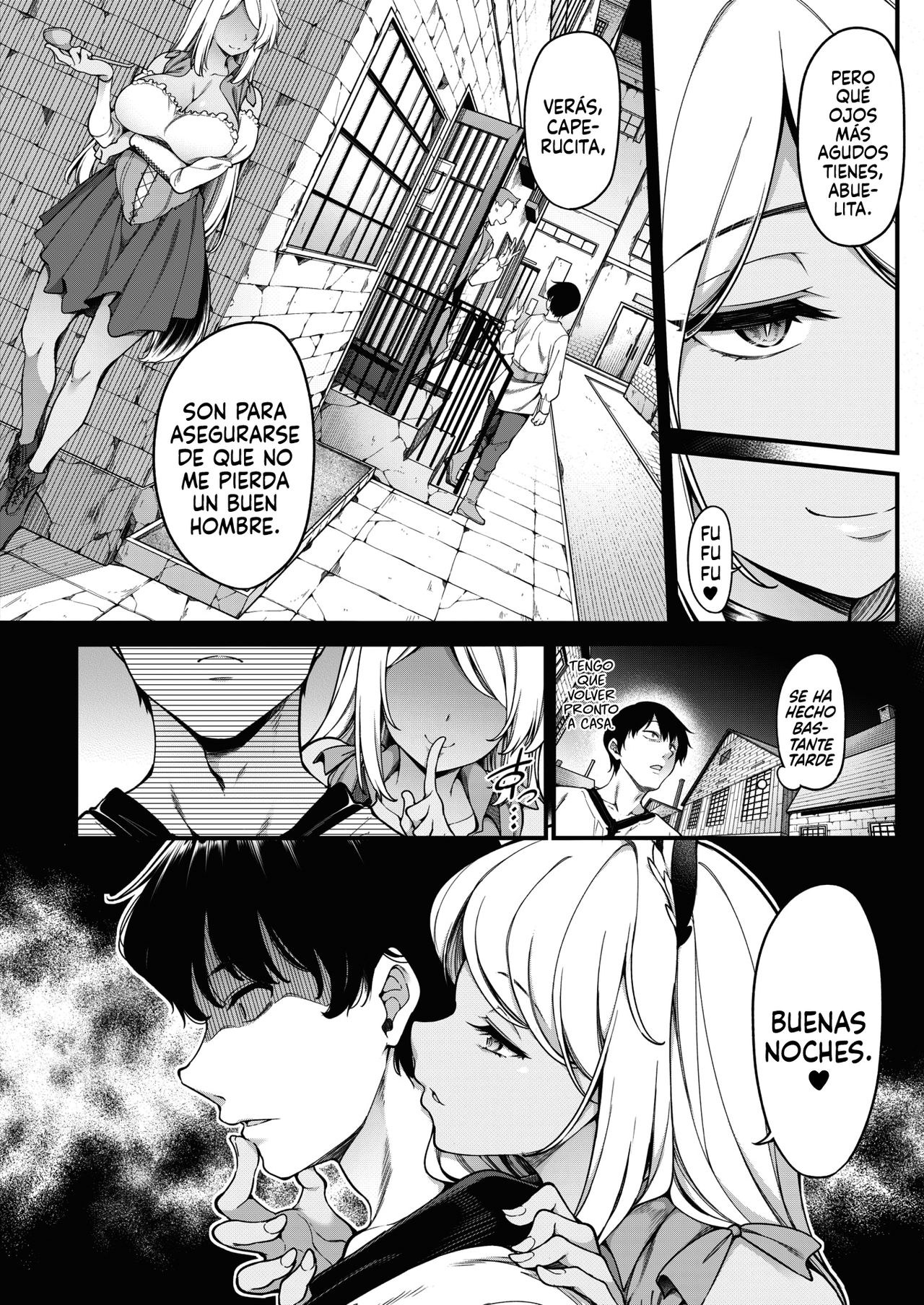 Akazukin no Yari○n Obaachan | Caperucita Roja y su Perra Abuelita - Page 2  - IMHentai