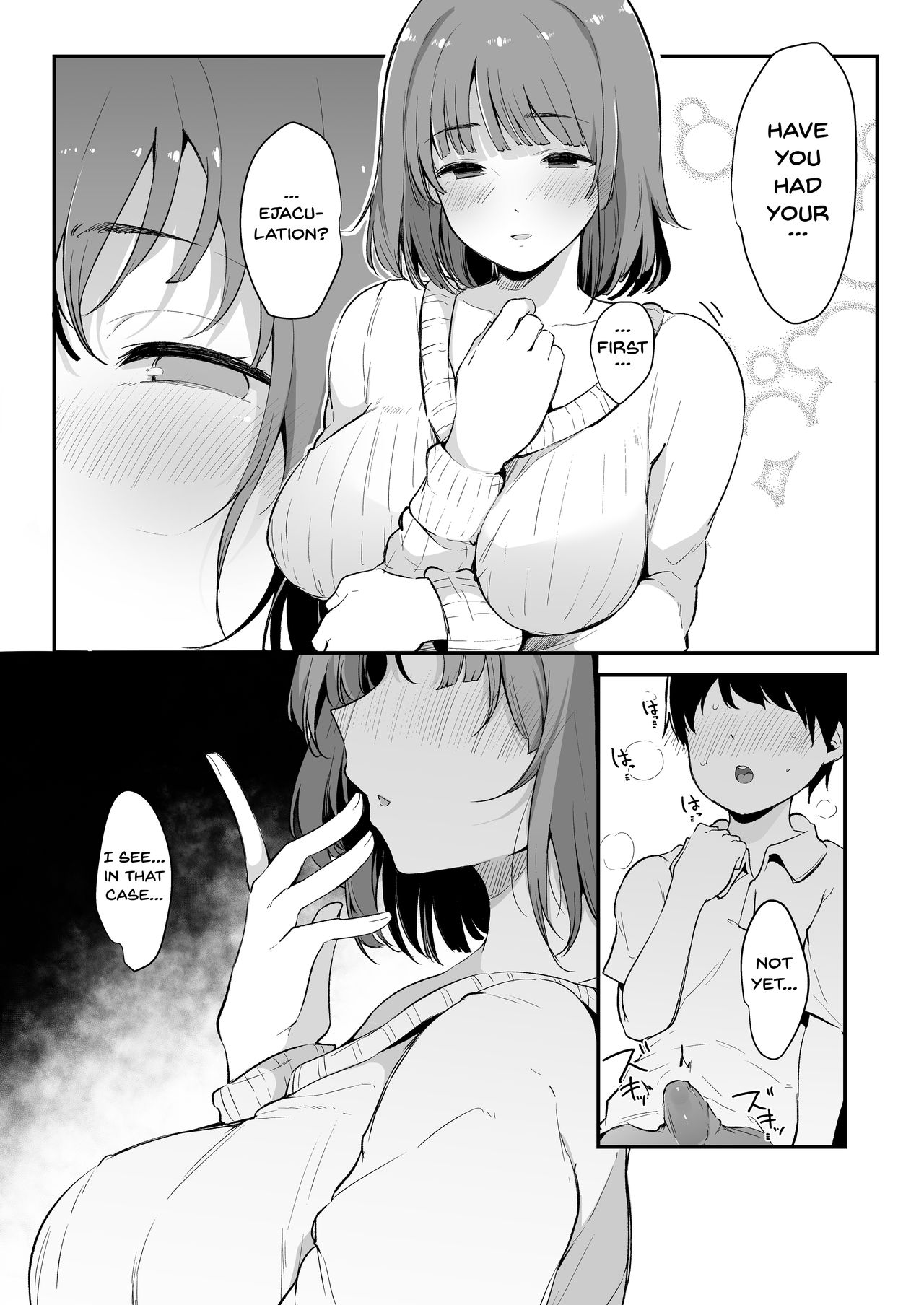 Seitsuu Shasei Kanri Ue no Kai no Joshidaisei Onee-san | The Older College Girl Who Helps Me Cum page 9 full