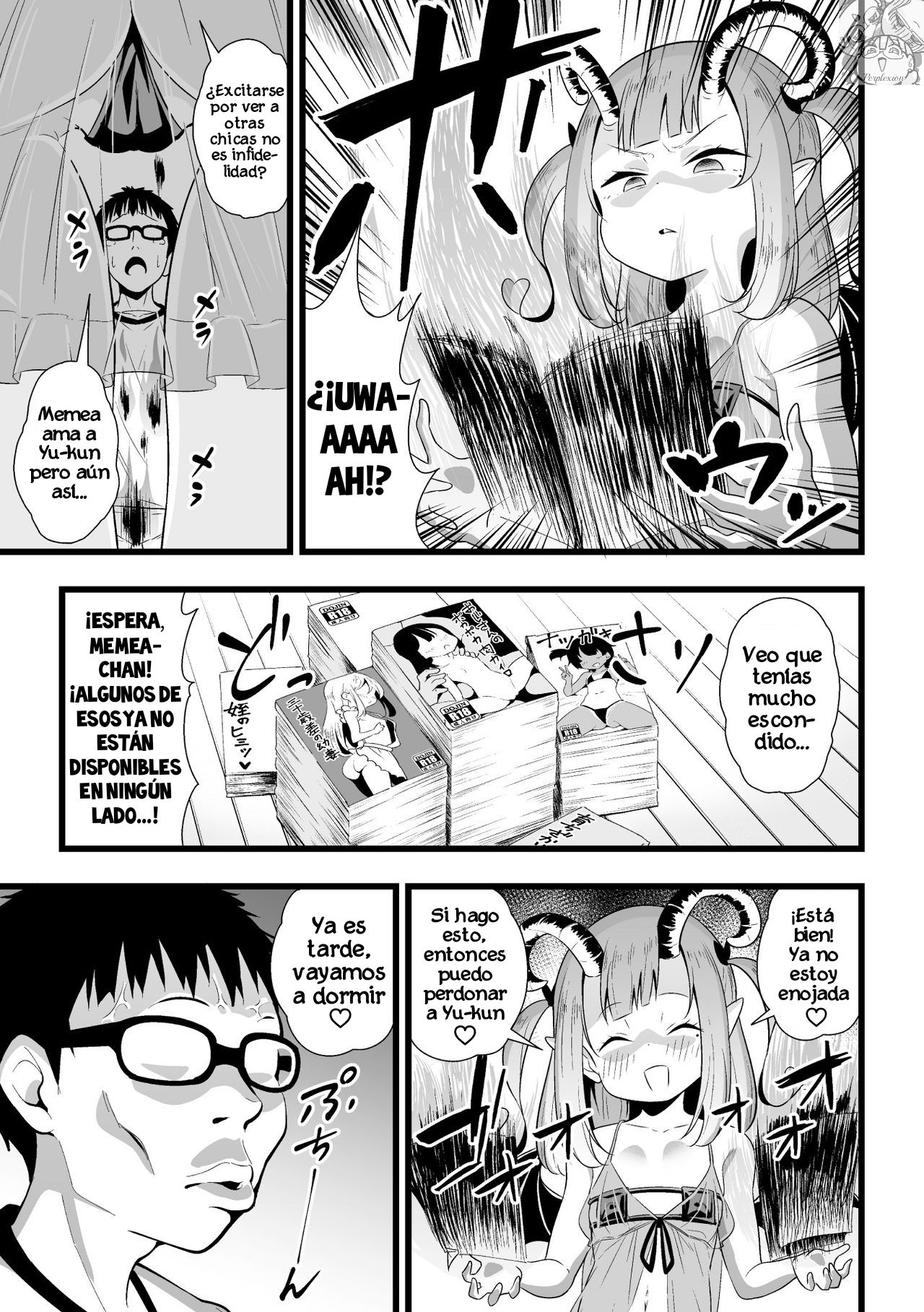 2D Comic Magazine Mesugaki Succubus Seisai Namaiki Aka-chan Heya o Wakarase-bou de Kousei Knock page 8 full