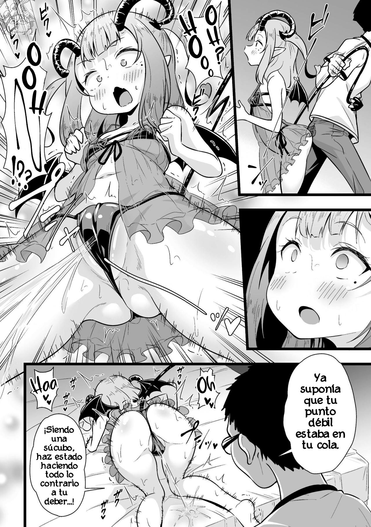2D Comic Magazine Mesugaki Succubus Seisai Namaiki Aka-chan Heya o Wakarase-bou de Kousei Knock page 9 full