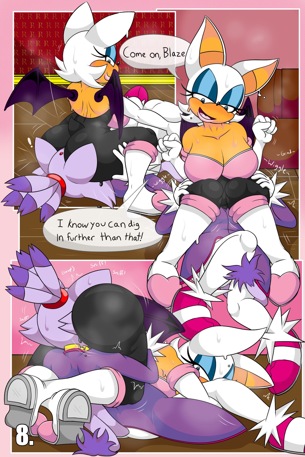 Rouge and Blaze in: House Call - Page 9 - IMHentai