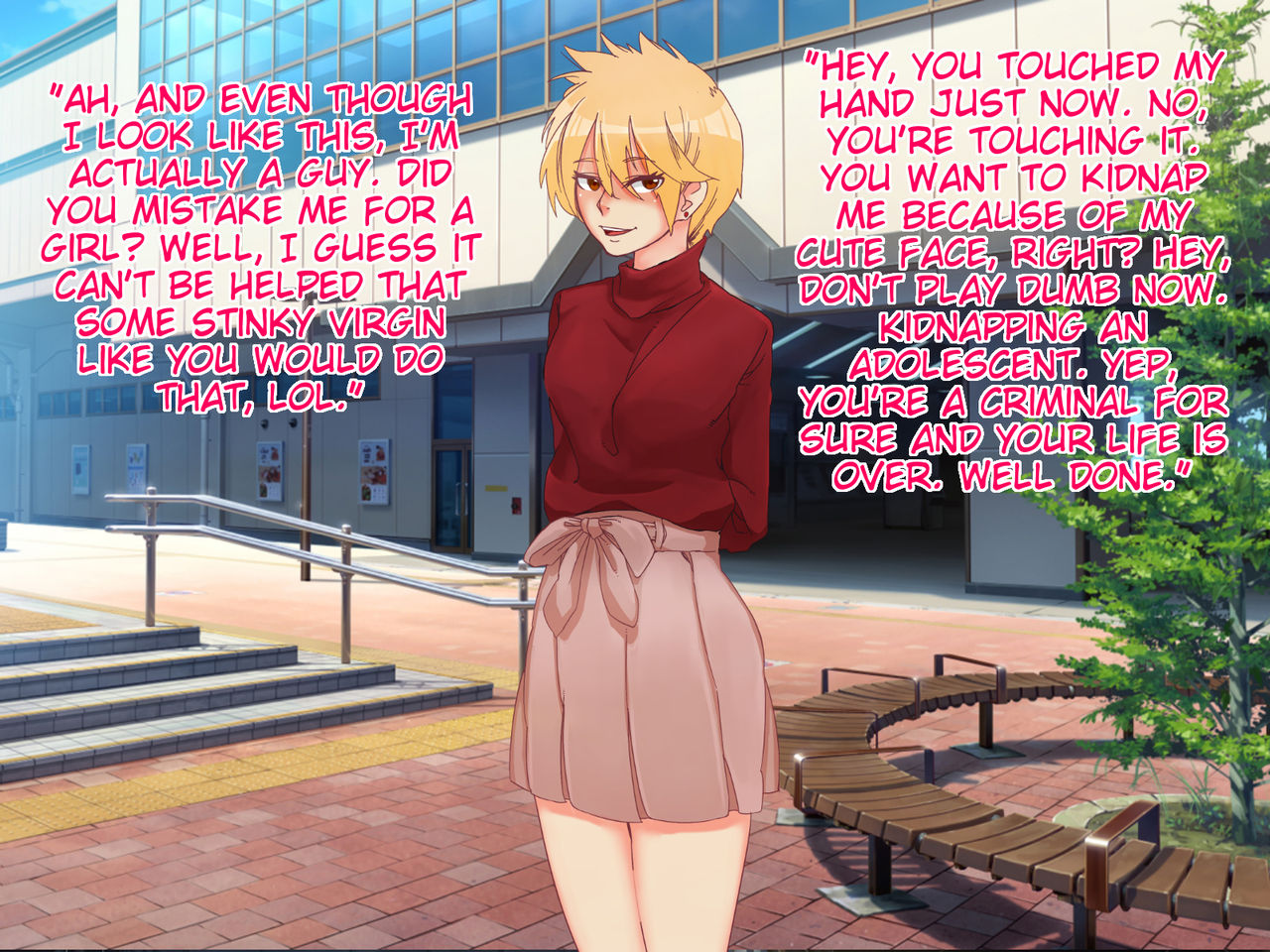 The tale of the cheeky, shitty brat I trained into a bitch until he became a loser-bitch and dick-slave page 3 full