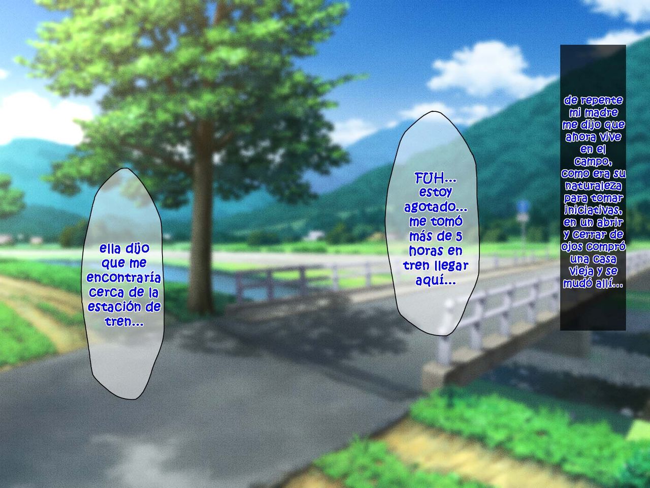 Manatsu no Inaka de Asedaku ni Natte Musaboriau Oyako | Madre e Hijo Sudando y Deseándose Mutuamente en el Campo en Verano page 2 full